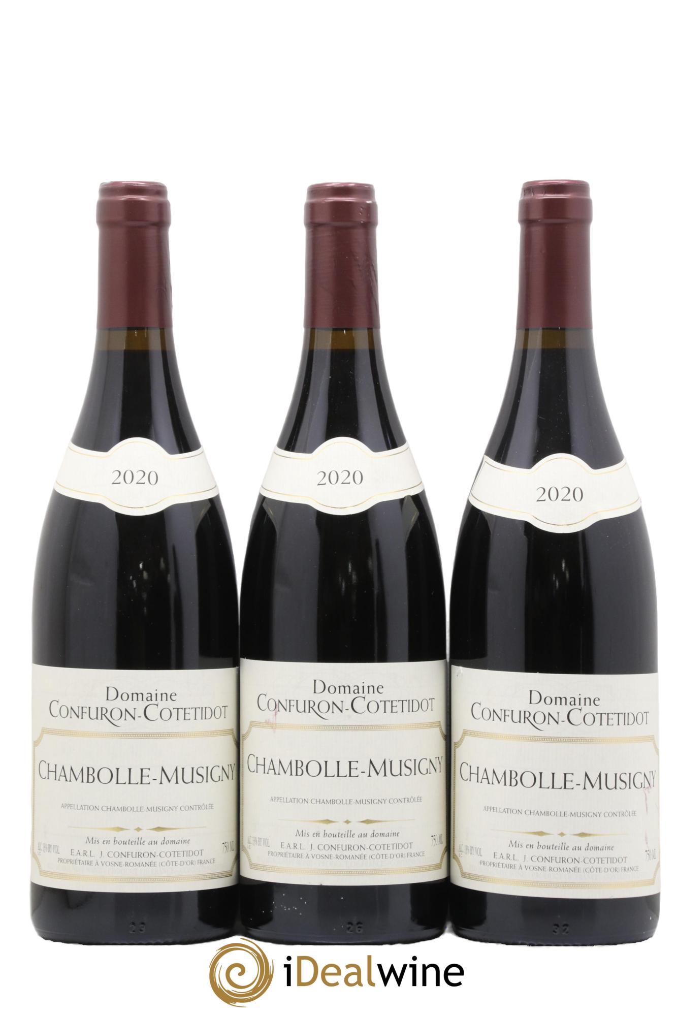 Chambolle-Musigny Confuron-Cotetidot 2020 - Lot of 3 bottles - 0