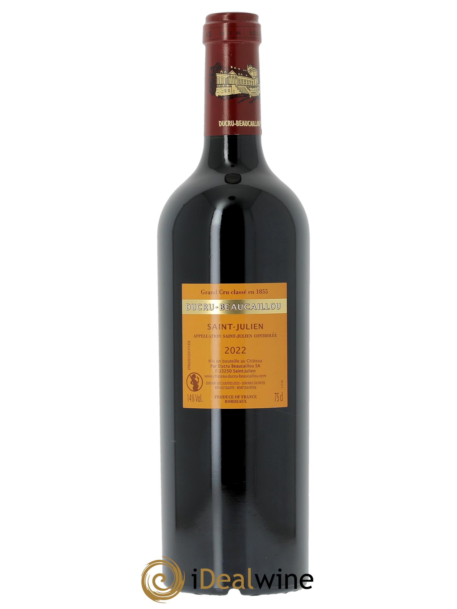 Château Ducru Beaucaillou 2ème Grand Cru Classé (CBO à partir de 3 bts) 2022 - Lot de 1 bouteille - 1