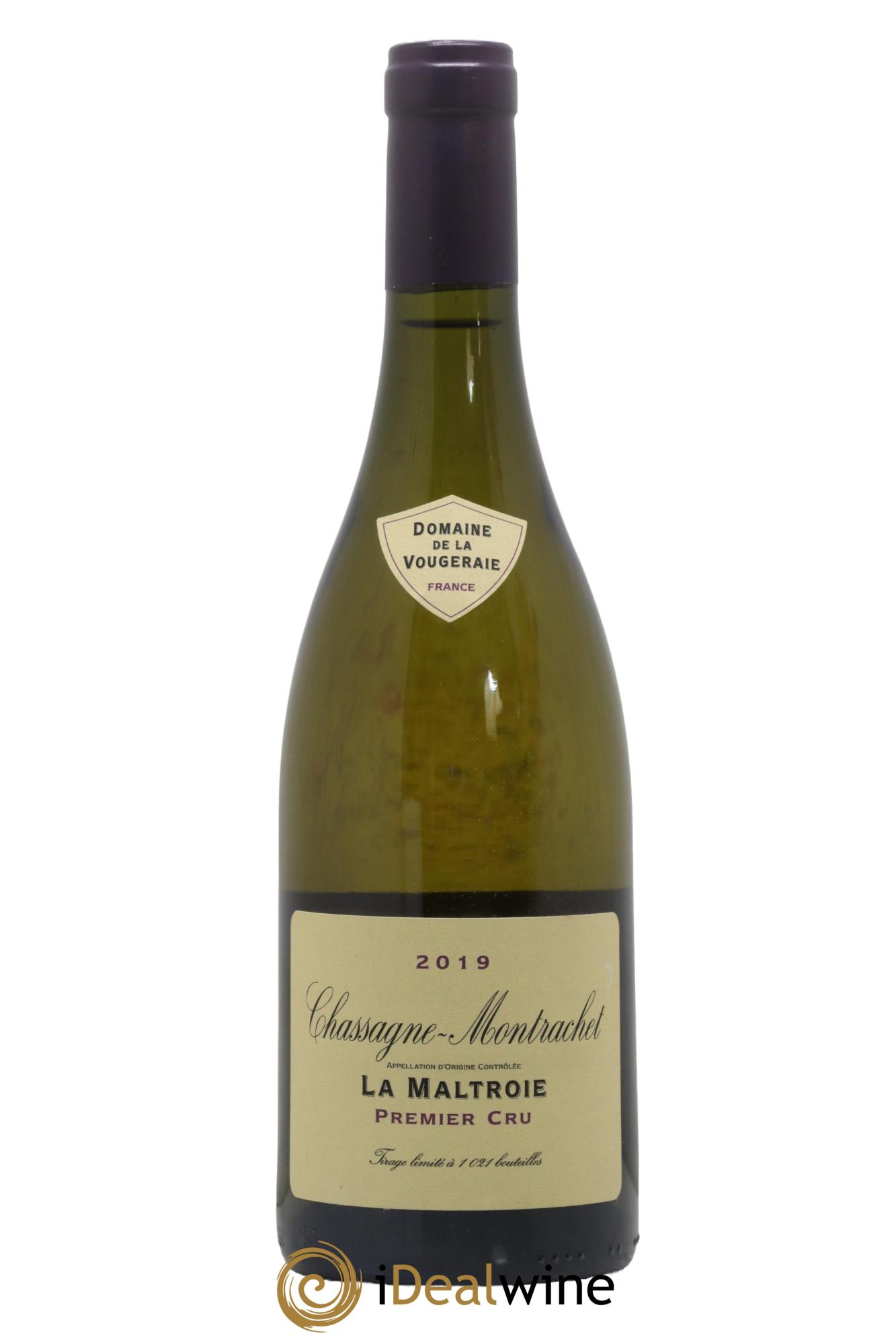 Chassagne-Montrachet 1er Cru La Maltroie La Vougeraie 2019 - Lot de 1 bouteille - 0