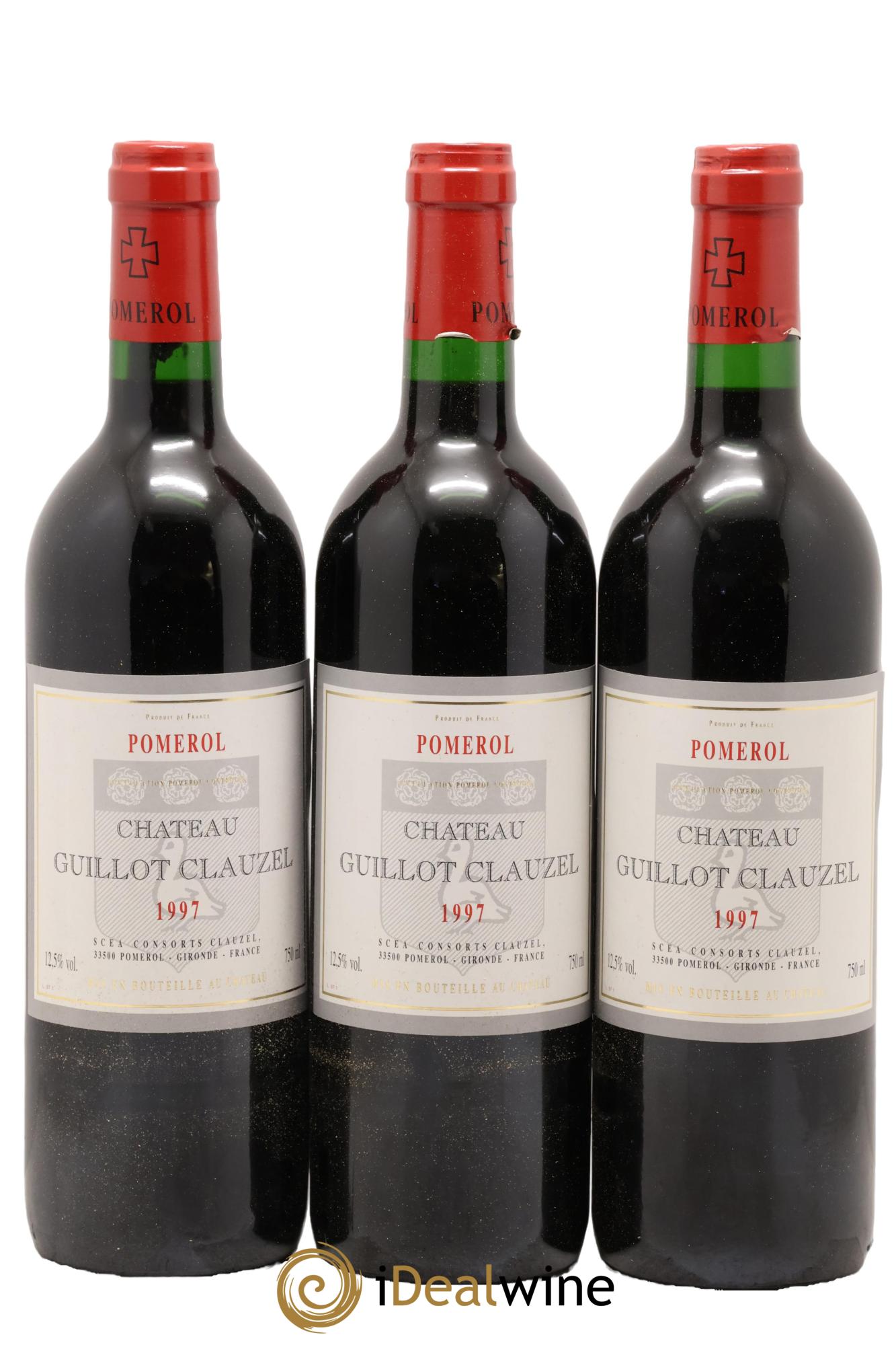 Château Guillot Clauzel 1997 - Lot of 3 bottles - 0