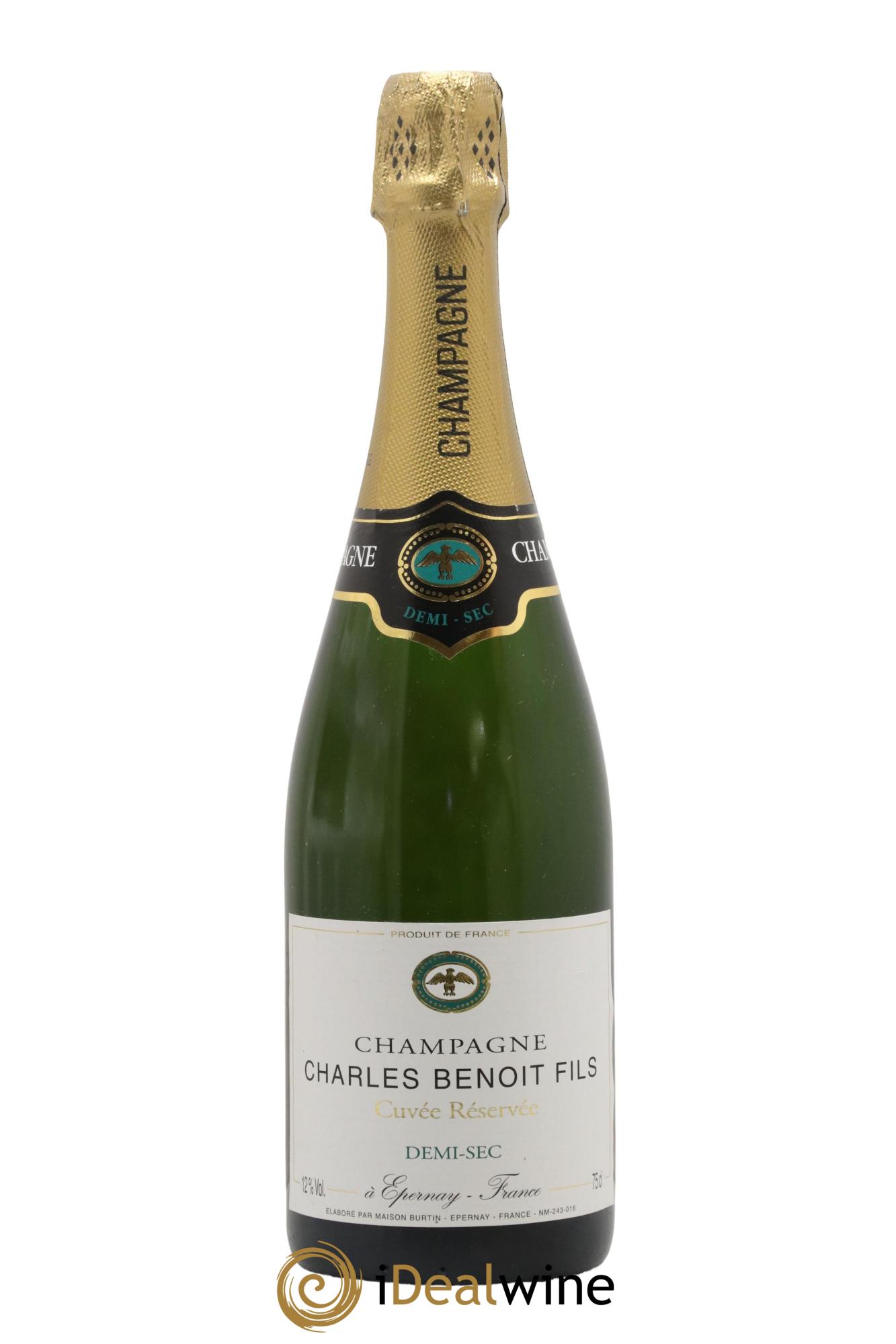 Champagne Cuvée Réservée Charles Benoit - Lot de 1 bouteille - 0