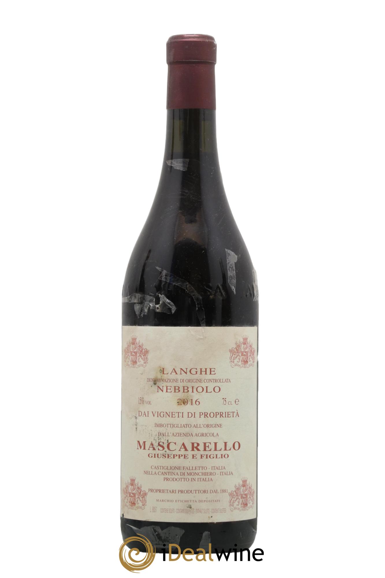 Langhe DOC Nebbiolo Giuseppe Mascarello 2016 - Lotto di 1 bottiglia - 0