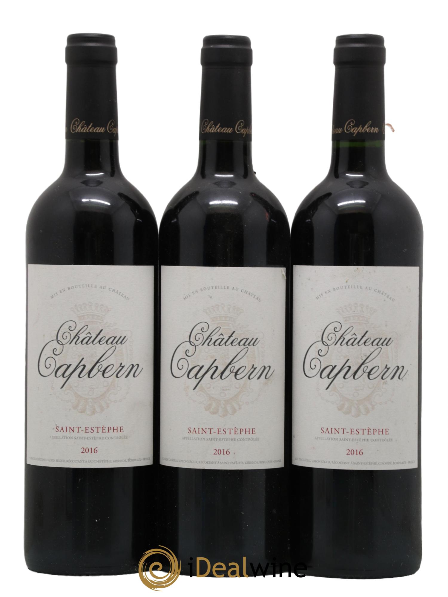 Château Capbern Gasqueton 2016 - Lot de 3 bouteilles - 0