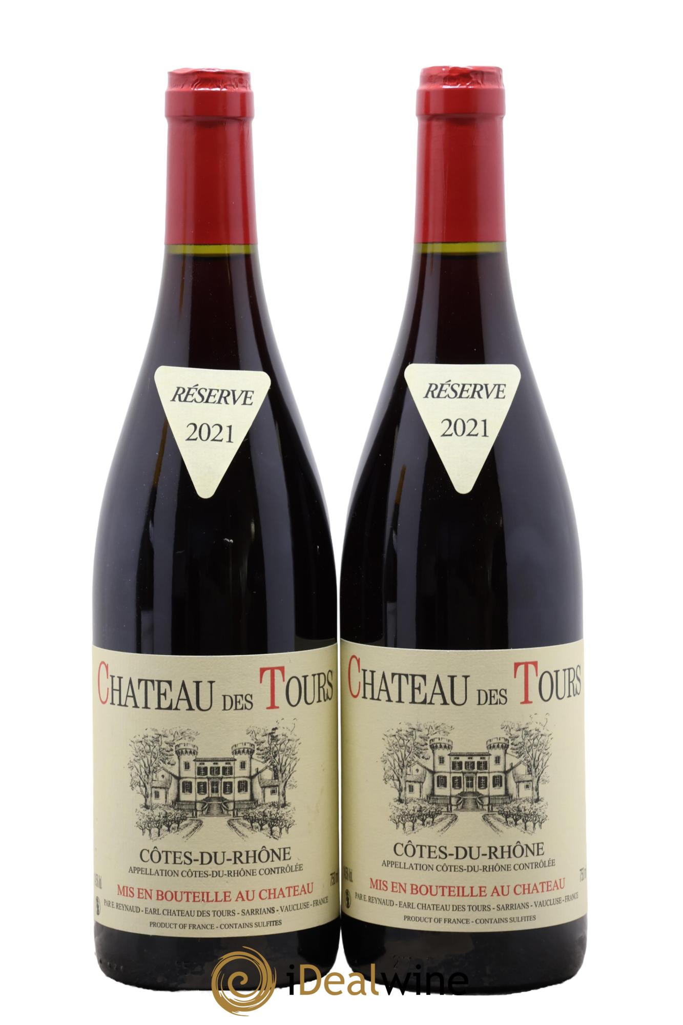 Côtes-du-Rhône Château des Tours Emmanuel Reynaud 2021 - Lotto di 2 bottiglie - 0