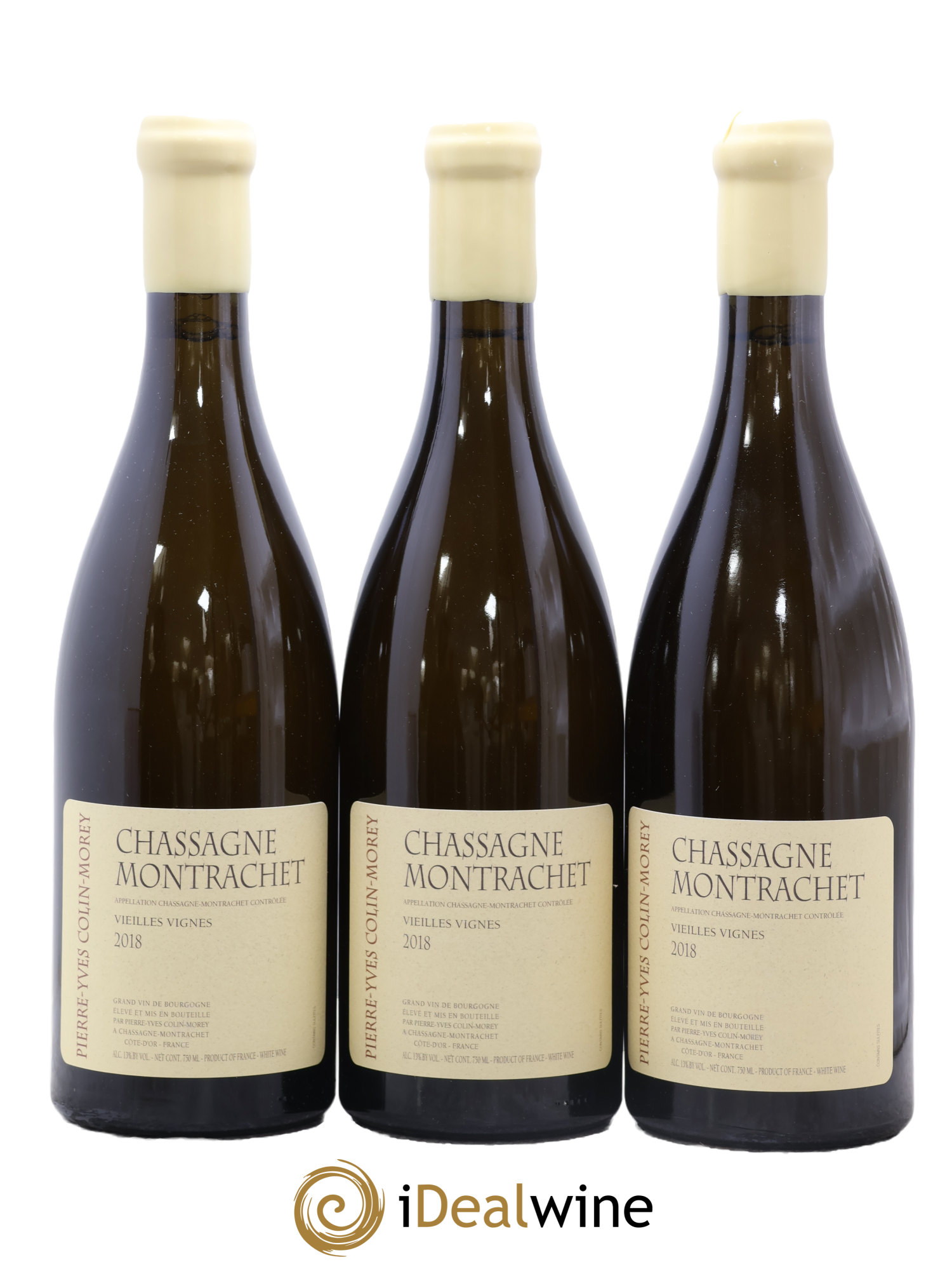 Chassagne-Montrachet Vieilles vignes Pierre-Yves Colin Morey 2018 - Posten von 3 Flaschen - 0