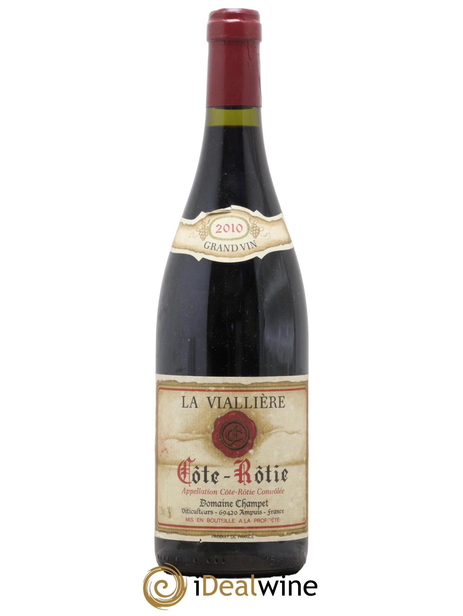 Côte-Rôtie La Viallière Champet 2010 - Lot de 1 bouteille - 0