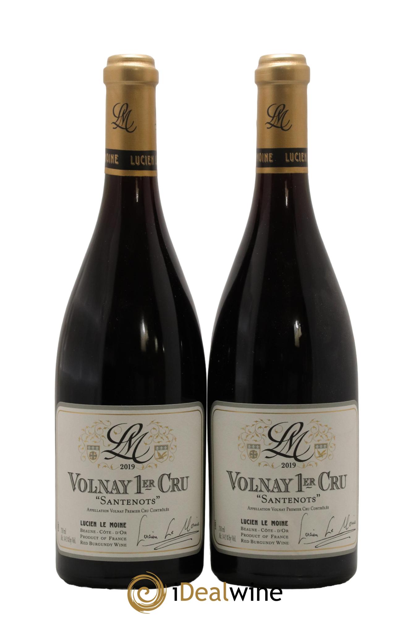 Volnay 1er Cru Santenots Lucien Le Moine 2019 - Lotto di 2 bottiglie - 0