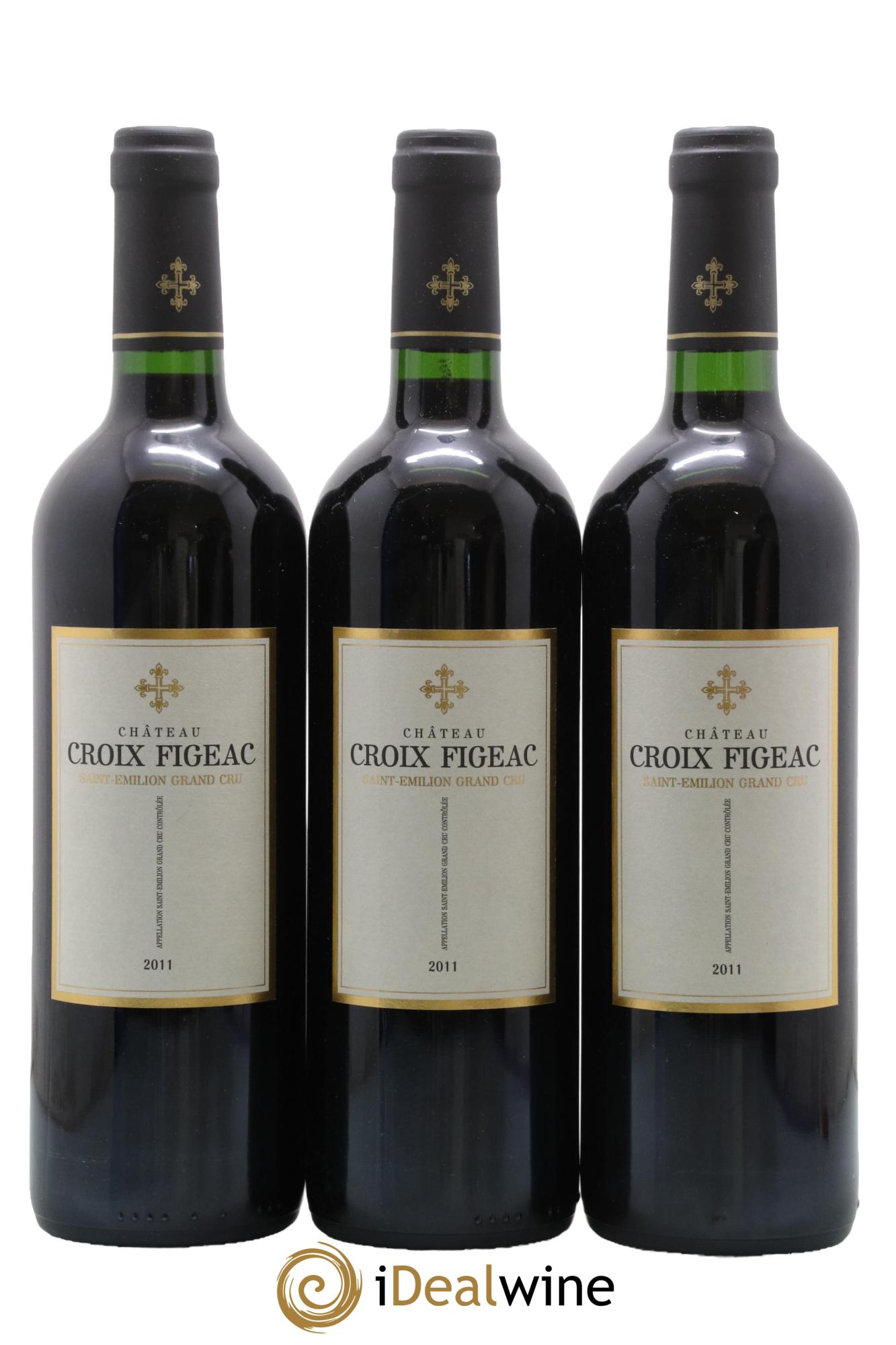 Château La Croix Figeac (Lamarzelle) 2011 - Lot de 3 bouteilles - 0