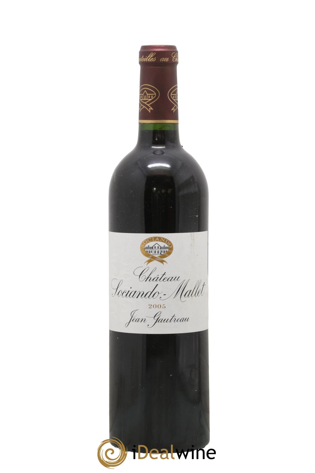 Château Sociando Mallet 2005 - Lot de 1 bouteille - 0