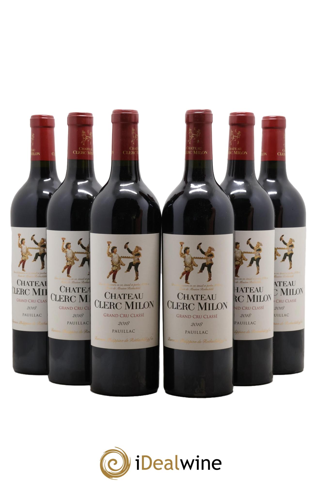 Château Clerc Milon 5ème Grand Cru Classé 2018 - Posten von 6 Flaschen - 0