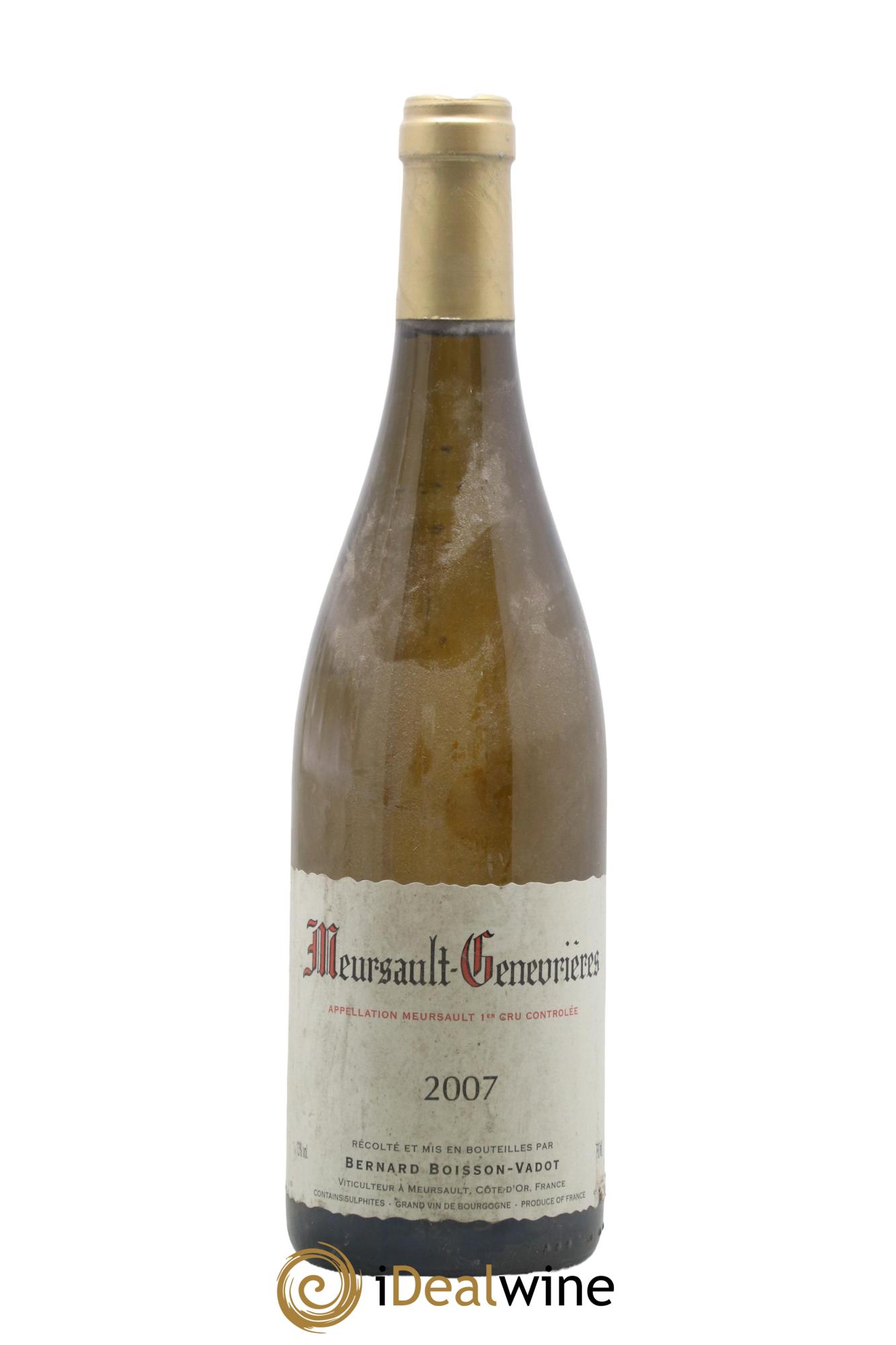 Meursault 1er Cru Genevrières Boisson-Vadot (Domaine) 2007 - Lotto di 1 bottiglia - 0