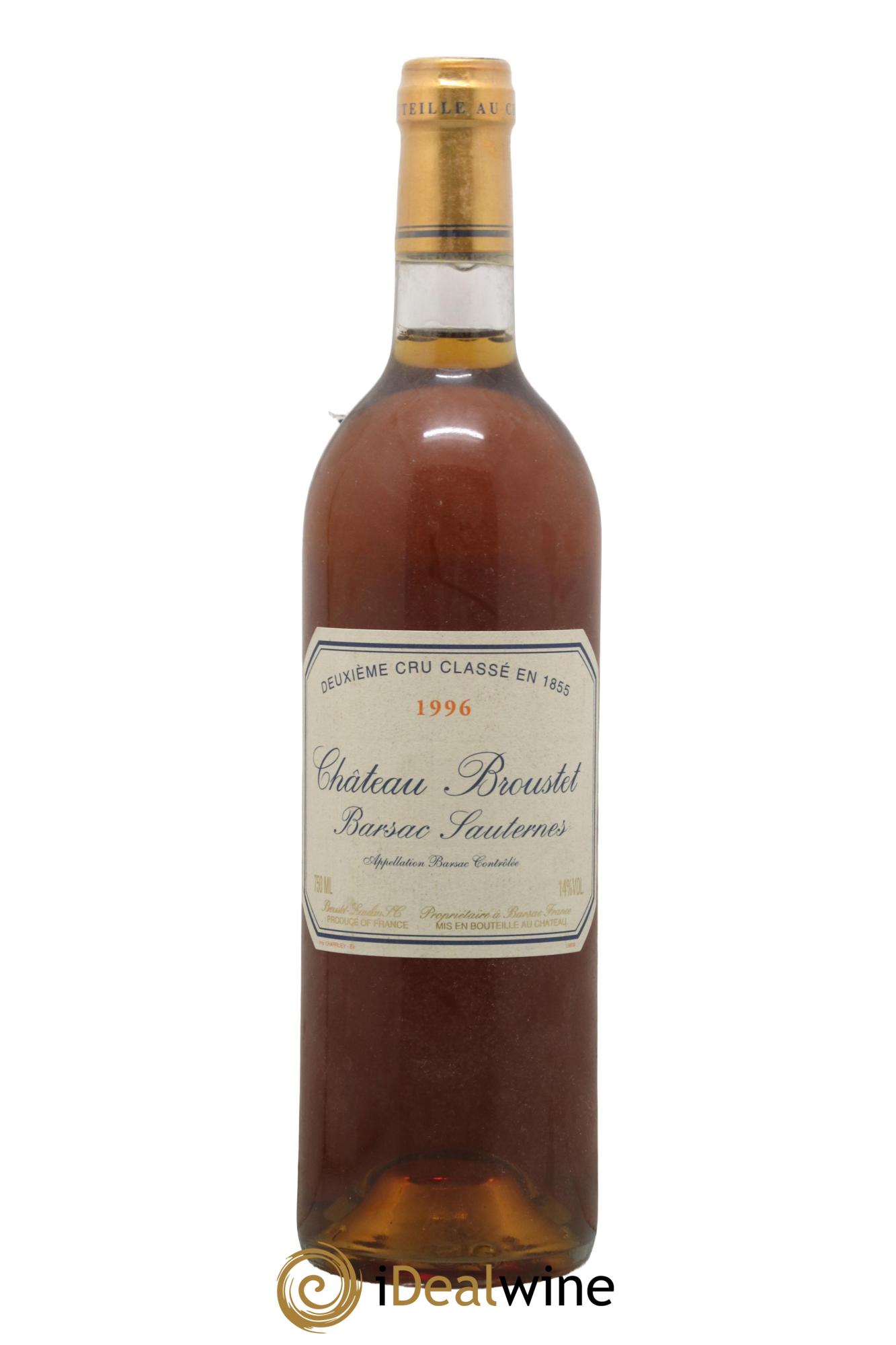 Château Broustet 2ème Grand Cru Classé 1996 - Lot of 1 bottle - 0