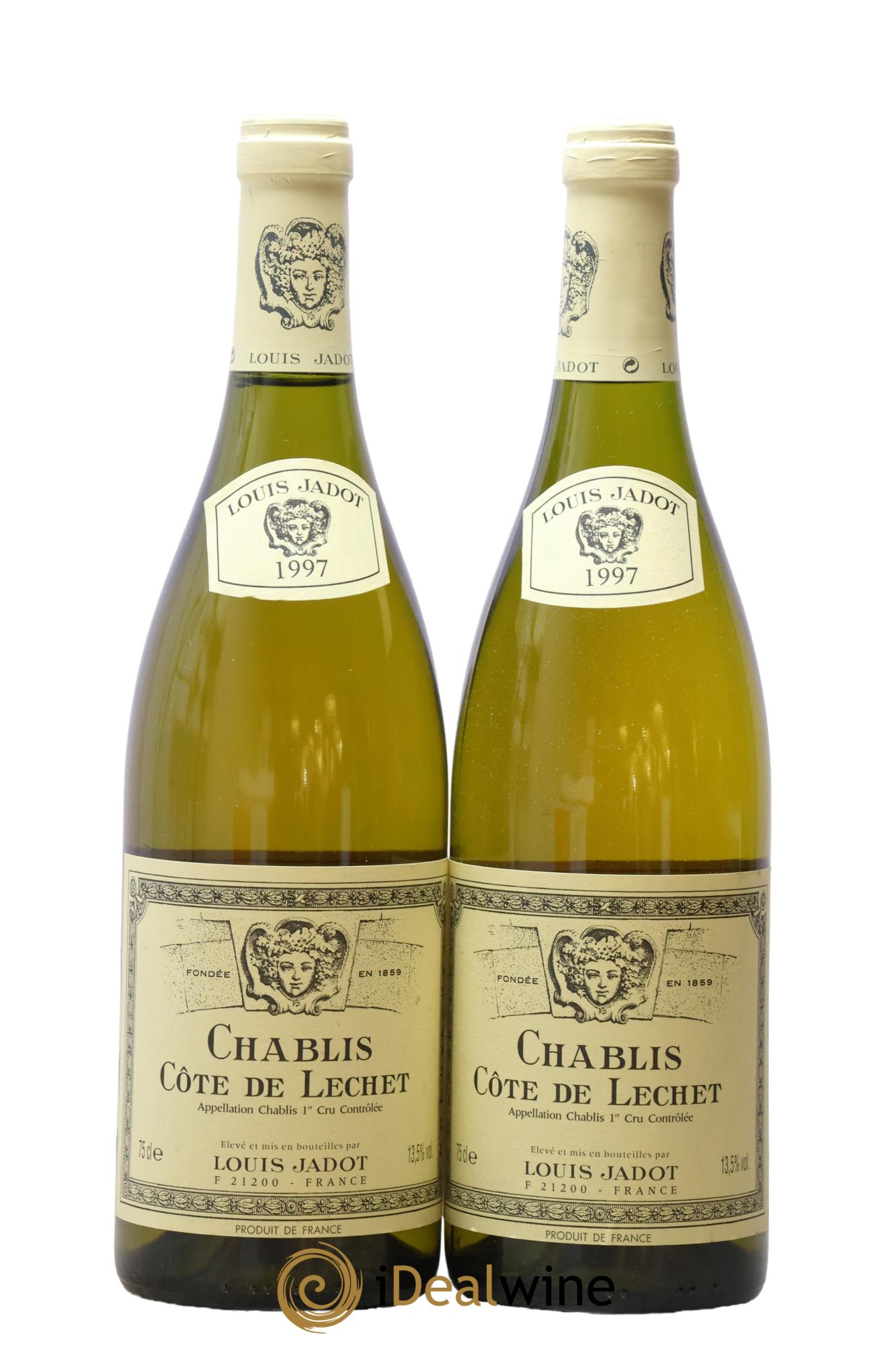 Chablis 1er Cru Côte De Lechet Louis Jadot 1997 - Lot de 2 bouteilles - 0
