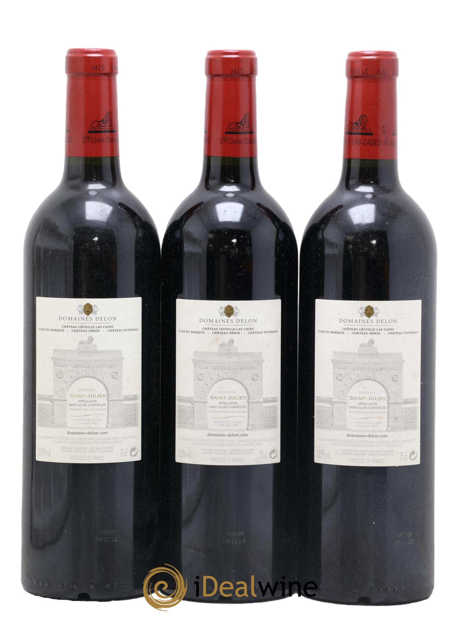 Château Léoville Las Cases 2ème Grand Cru Classé 2016 - Posten von 3 Flaschen - 1