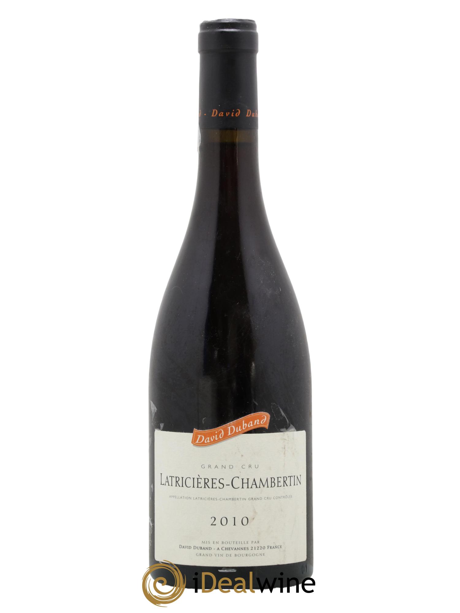 Latricières-Chambertin Grand Cru David Duband (Domaine) 2010 - Lot de 1 bouteille - 0