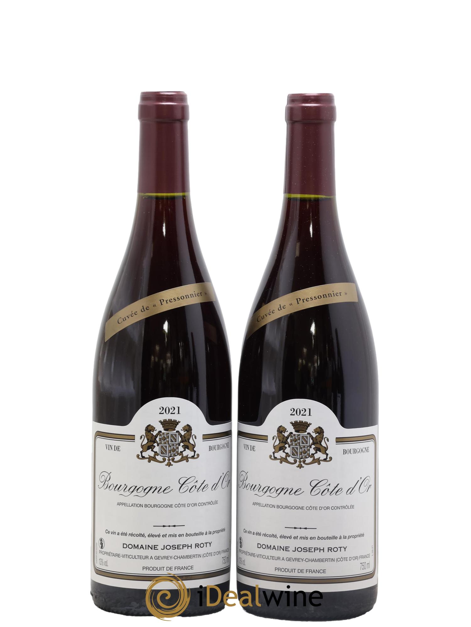Bourgogne Cuvée de Pressonnier Joseph Roty (Domaine) 2021 - Lot de 2 bouteilles - 0