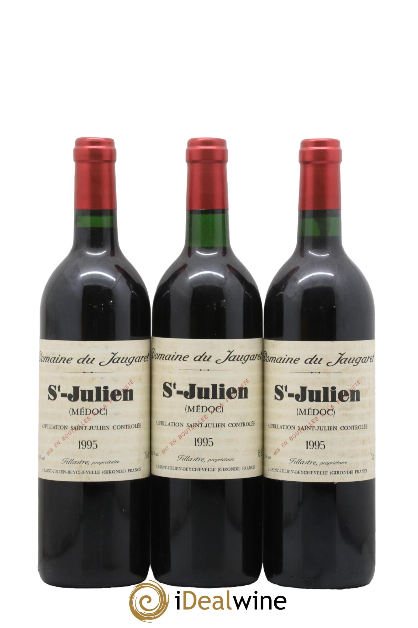 Domaine du Jaugaret 1995 - Lot of 3 bottles - 0