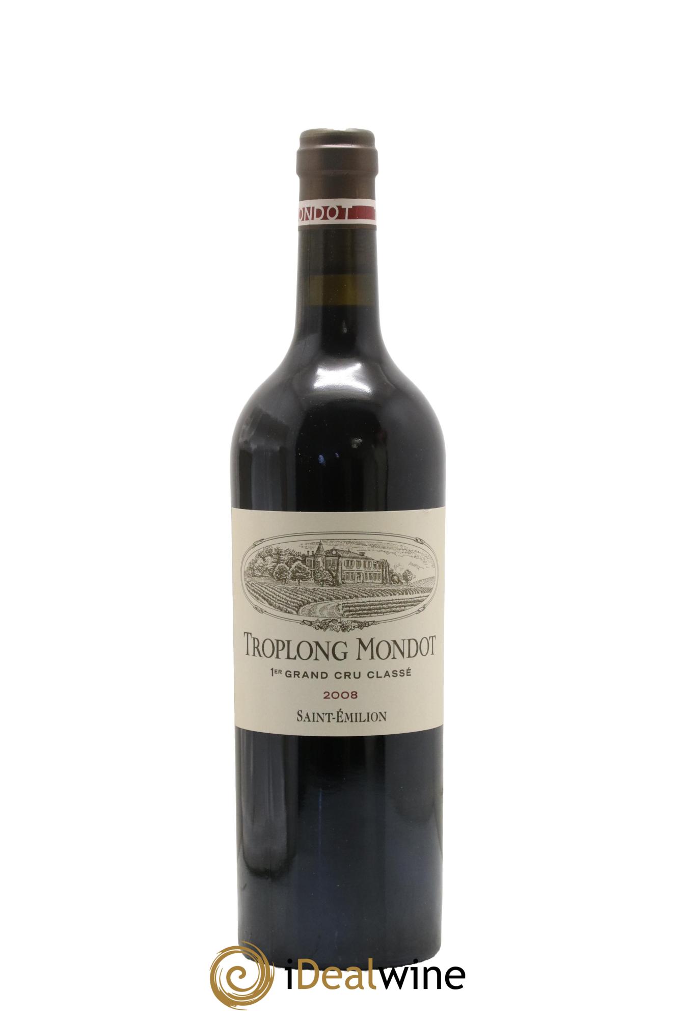 Château Troplong Mondot 1er Grand Cru Classé B 2008 - Lot de 1 bouteille - 0