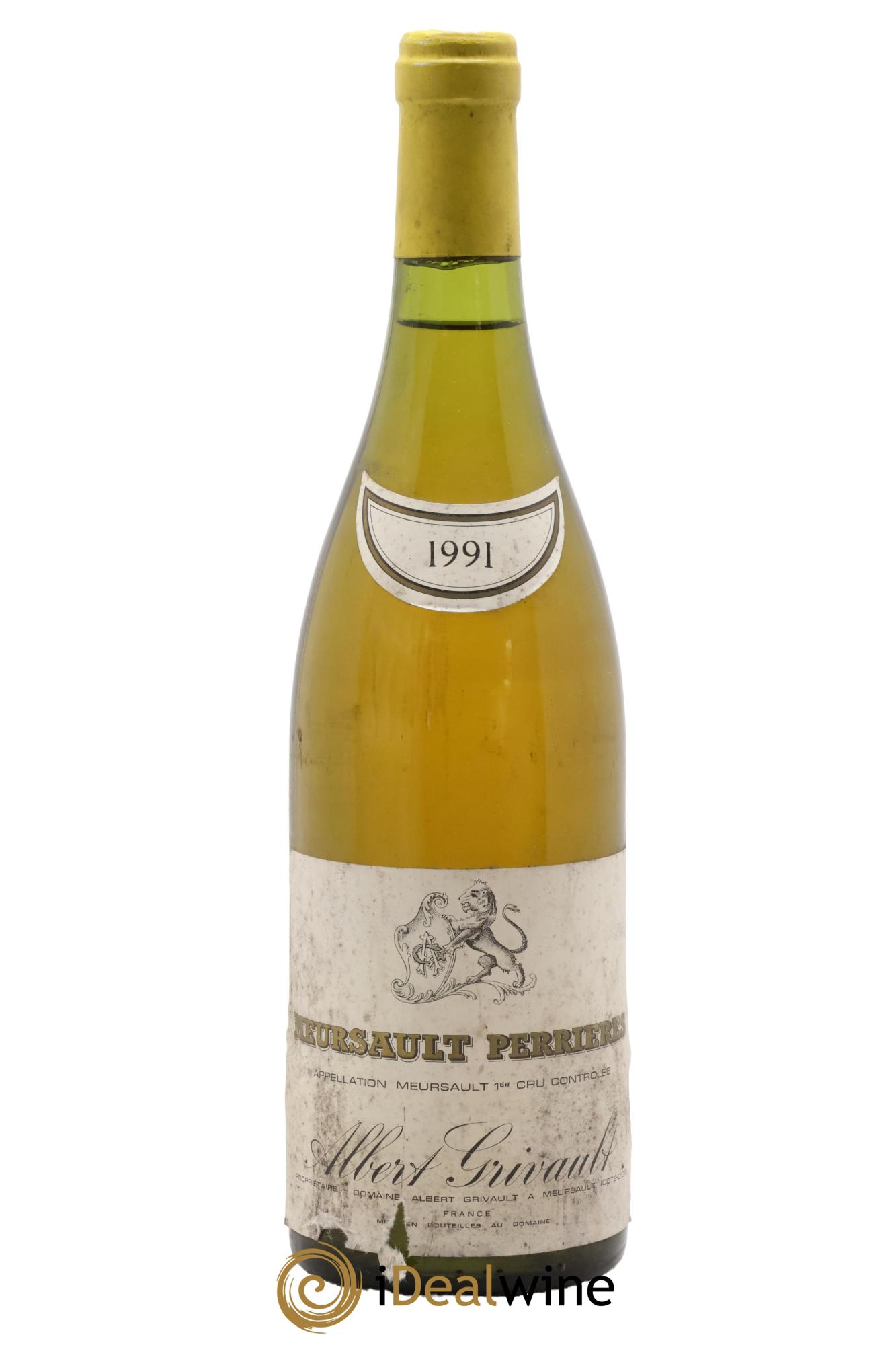 Meursault 1er Cru Perrières Albert Grivault 1991 - Lot de 1 bouteille - 0