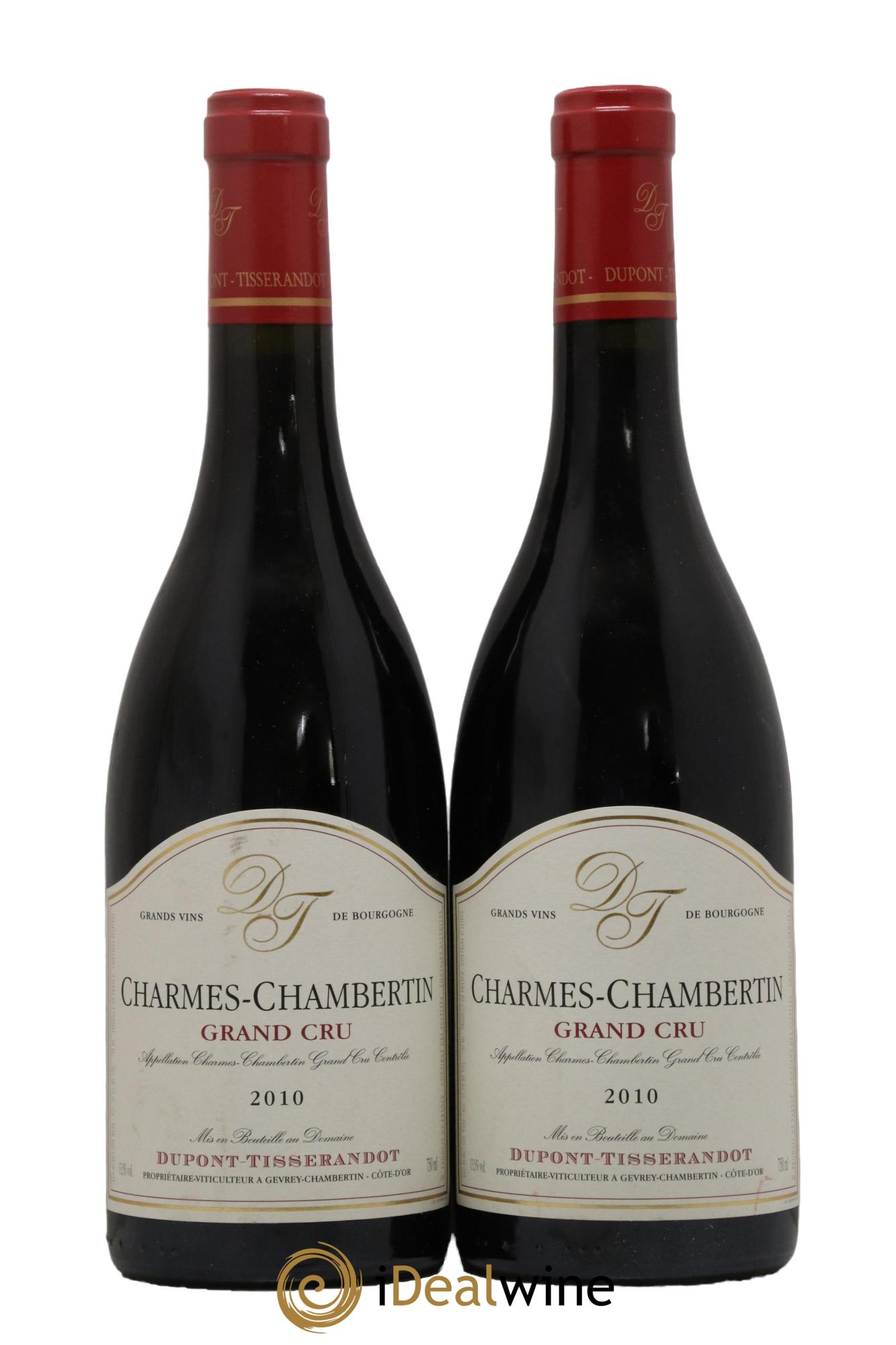 Charmes-Chambertin Grand Cru Dupont-Tisserandot (Domaine) 2010 - Lot of 2 bottles - 0