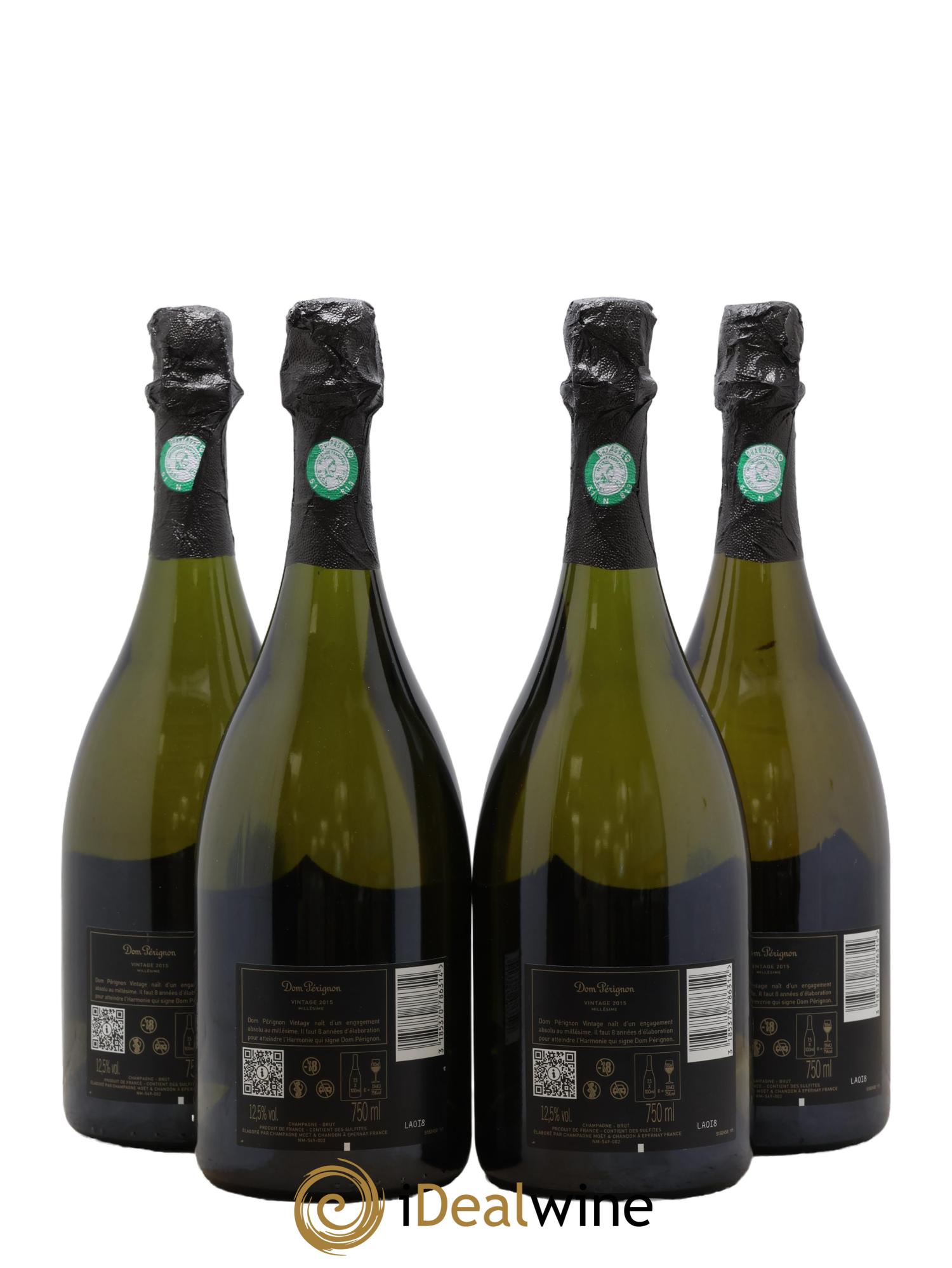 Brut Dom Pérignon 2015 - Lot of 4 bottles - 1