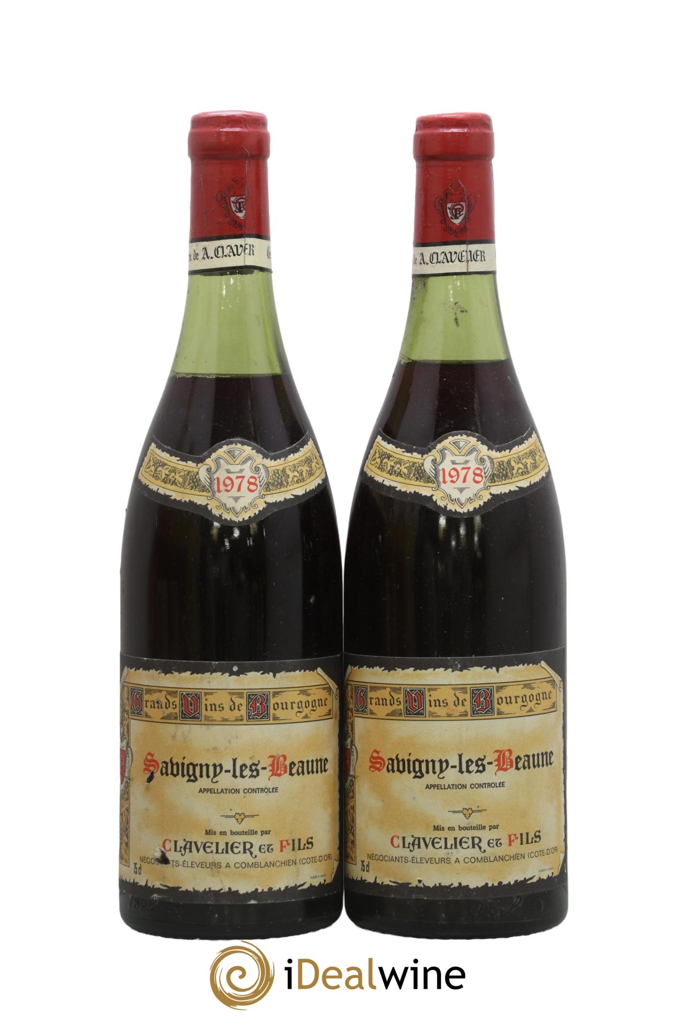 Savigny-lès-Beaune 1er Cru Domaine Clavelier 1978 - Lot de 2 bouteilles - 0