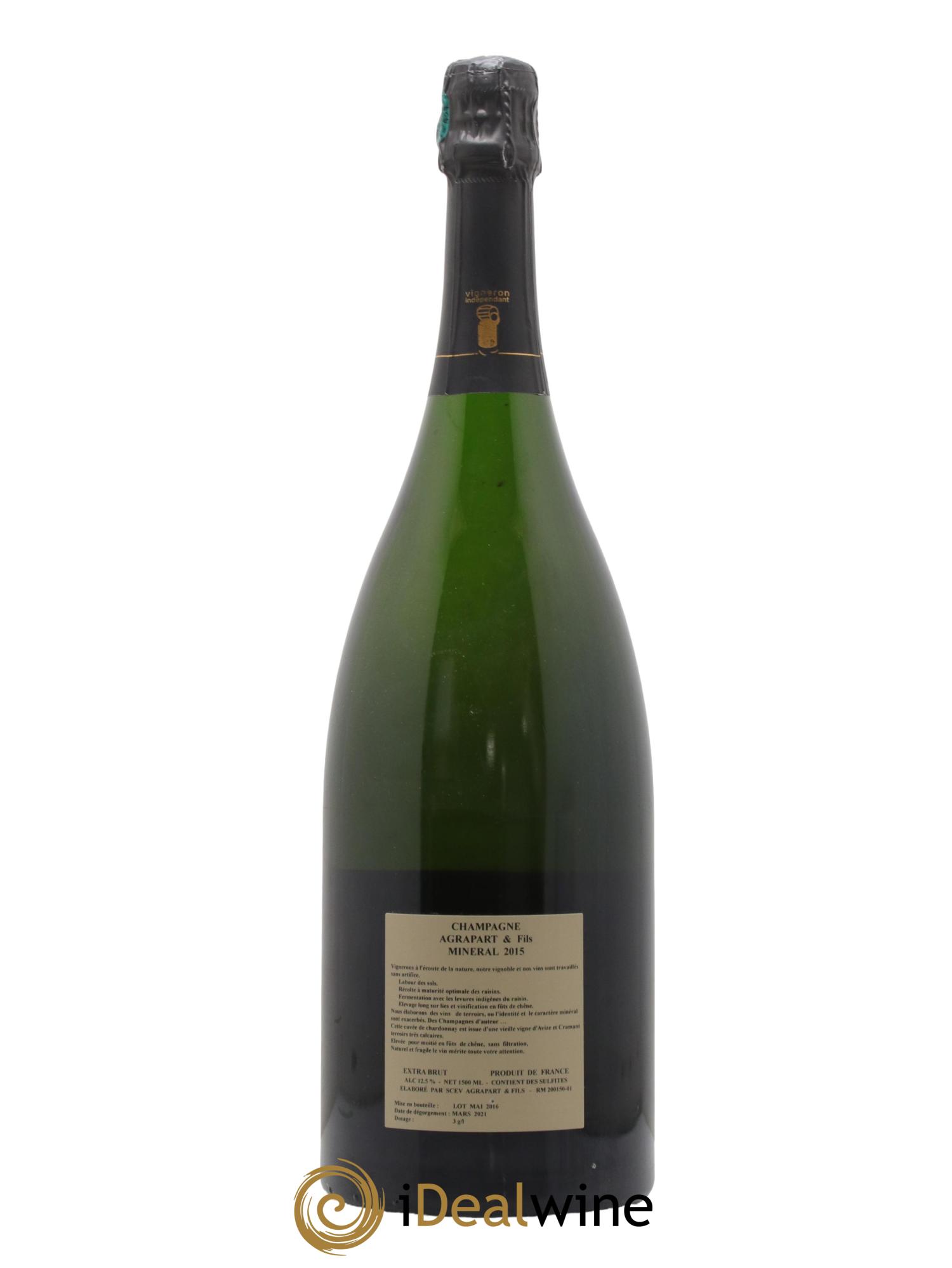 Minéral Blanc de Blancs  Extra-Brut Agrapart & Fils 2015 - Posten von 1 Magnum - 1