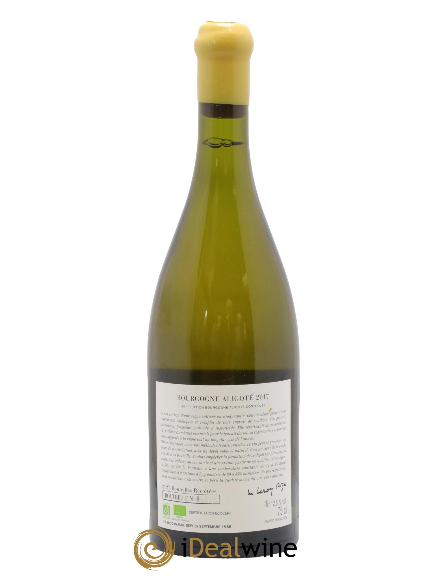 Bourgogne Aligoté Sous Chatelet d'Auvenay (Domaine) 2017 - Lot de 1 bouteille - 1