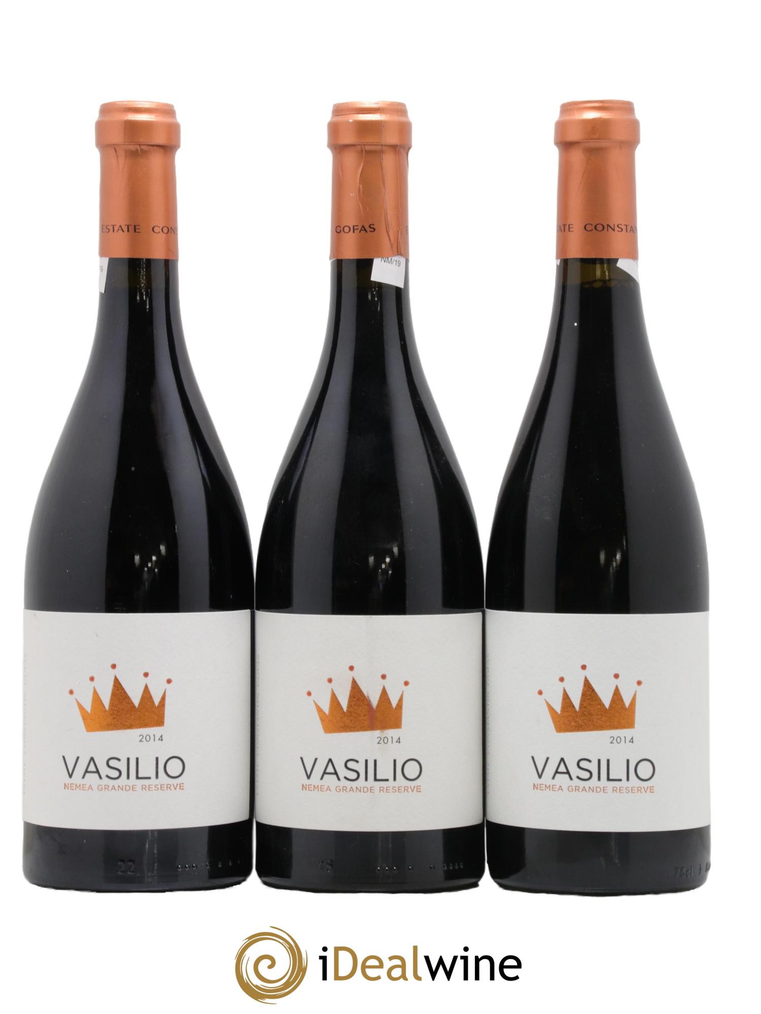 Vins Etrangers Grece Nemea Grande Reserve Vasilio 2014 - Lot de 3 bouteilles - 0