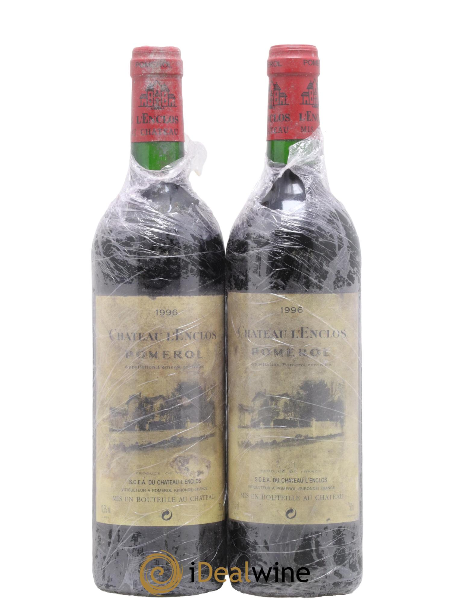 Château l' Enclos 1996 - Lotto di 2 bottiglie - 0