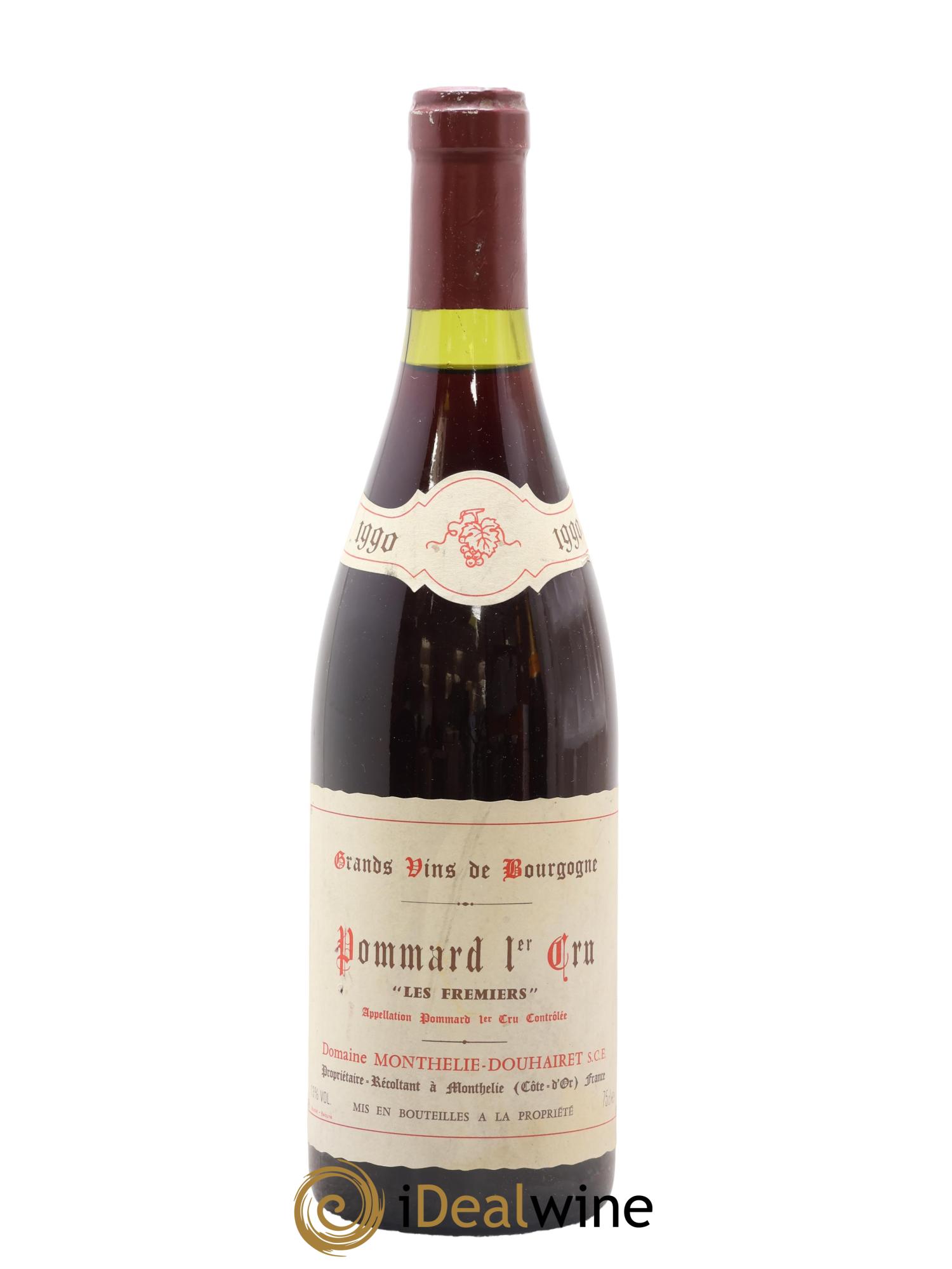 Pommard 1er Cru Les Fremiers Domaine Monthelie Douhairet 1990 - Lot de 1 bouteille - 0