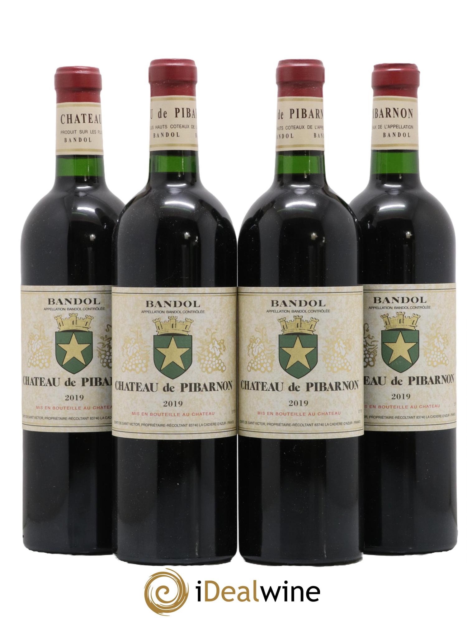Bandol Château de Pibarnon Comte de Saint-Victor 2019 - Lot de 4 bouteilles - 0