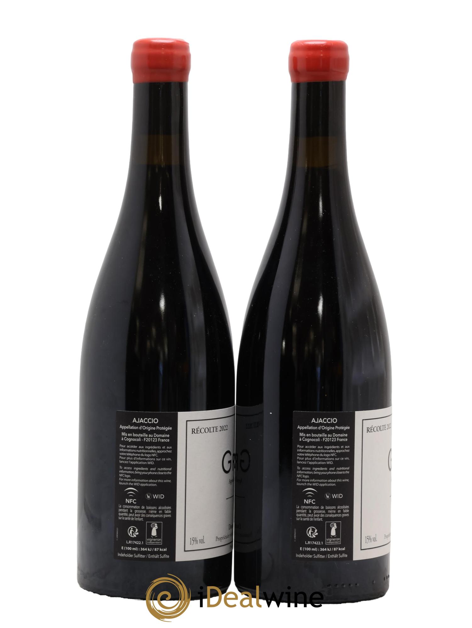 Ajaccio Granit 174 Vaccelli 2022 - Lot of 2 bottles - 1