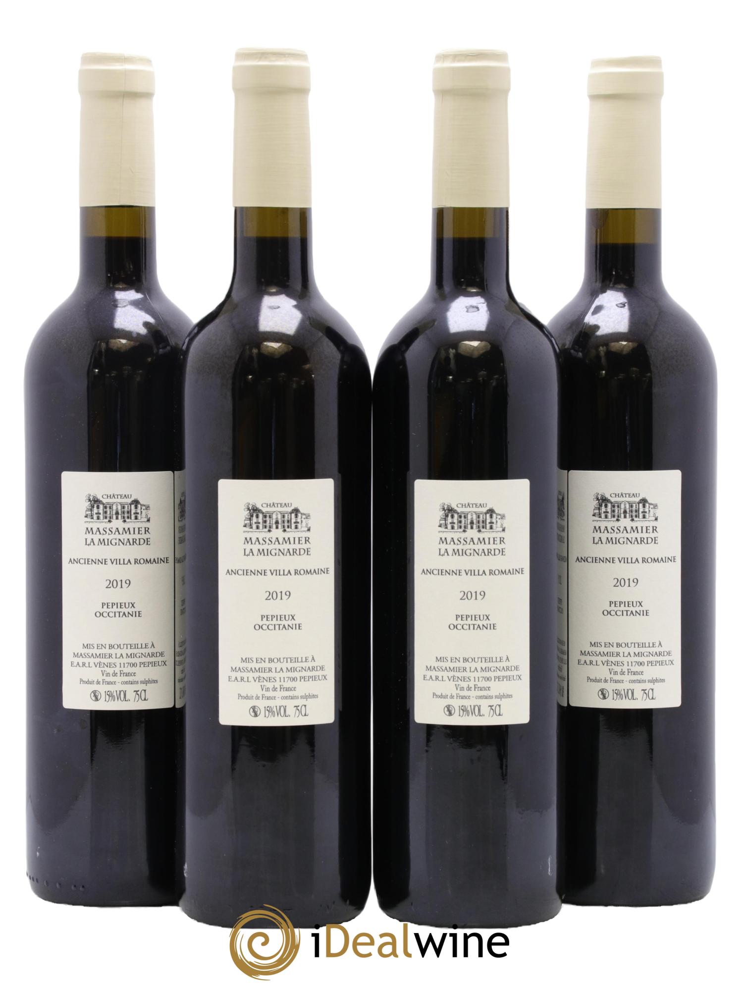 Vin de France Massamier La Mignarde Garouilhas 2019 - Lot de 4 bouteilles - 1