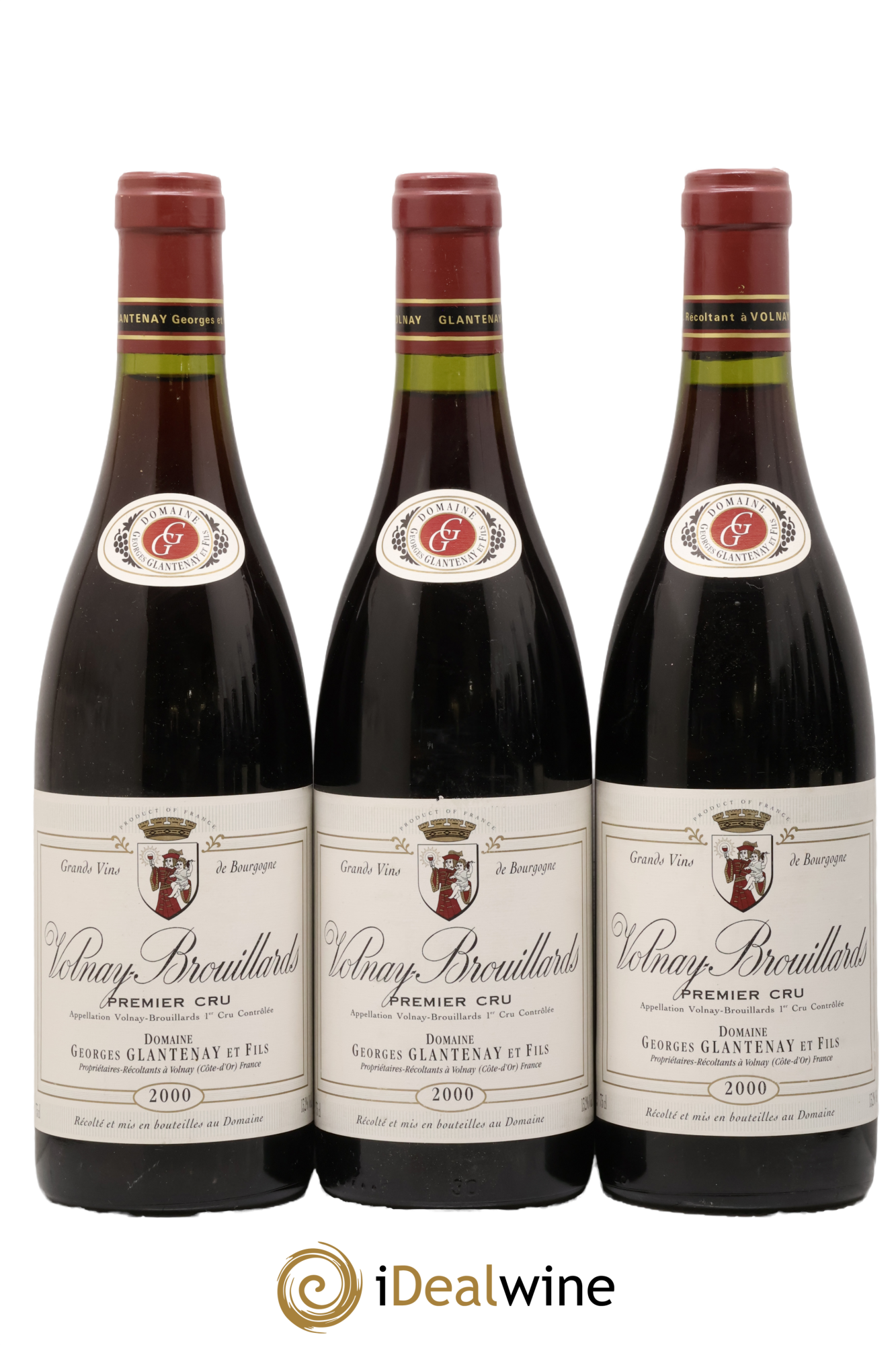 Volnay 1er Cru Brouillards Domaine George Glantenay Et Fils 2000 - Lot de 3 bouteilles - 0