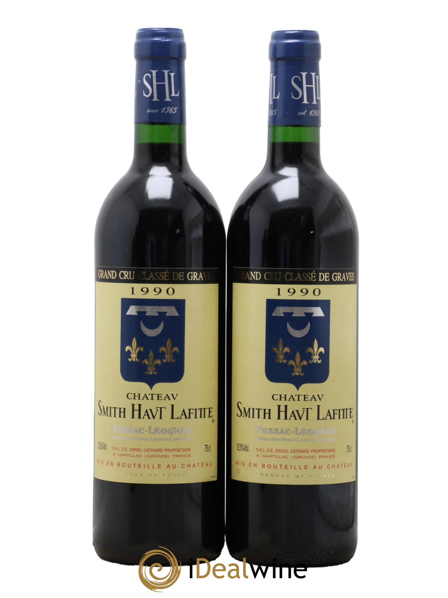 Château Smith Haut Lafitte Cru Classé de Graves 1990 - Lot of 2 bottles - 0