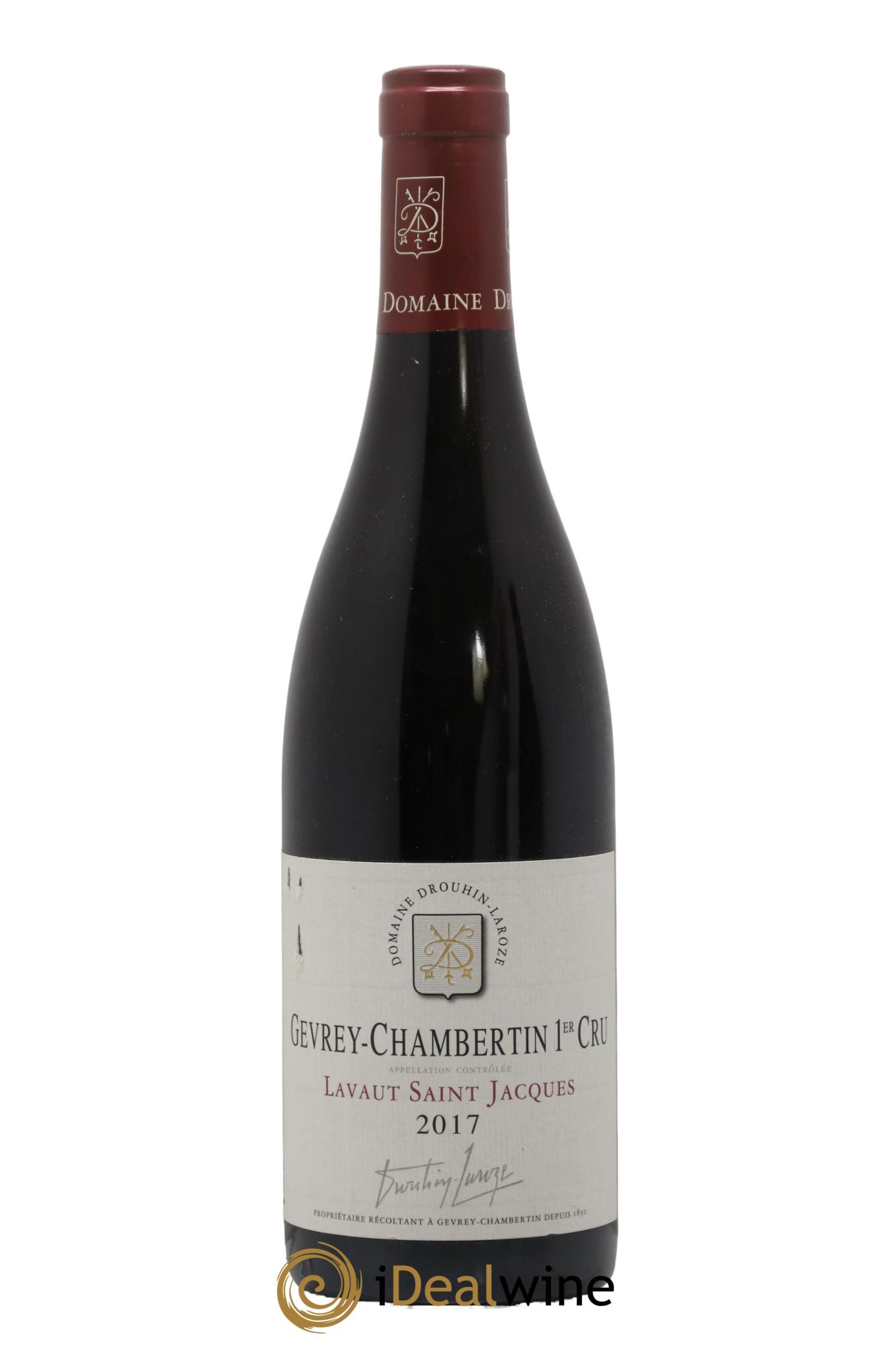 Gevrey-Chambertin 1er Cru Lavaut Saint-Jacques Domaine Drouhin-Laroze 2017 - Lot de 1 bouteille - 0