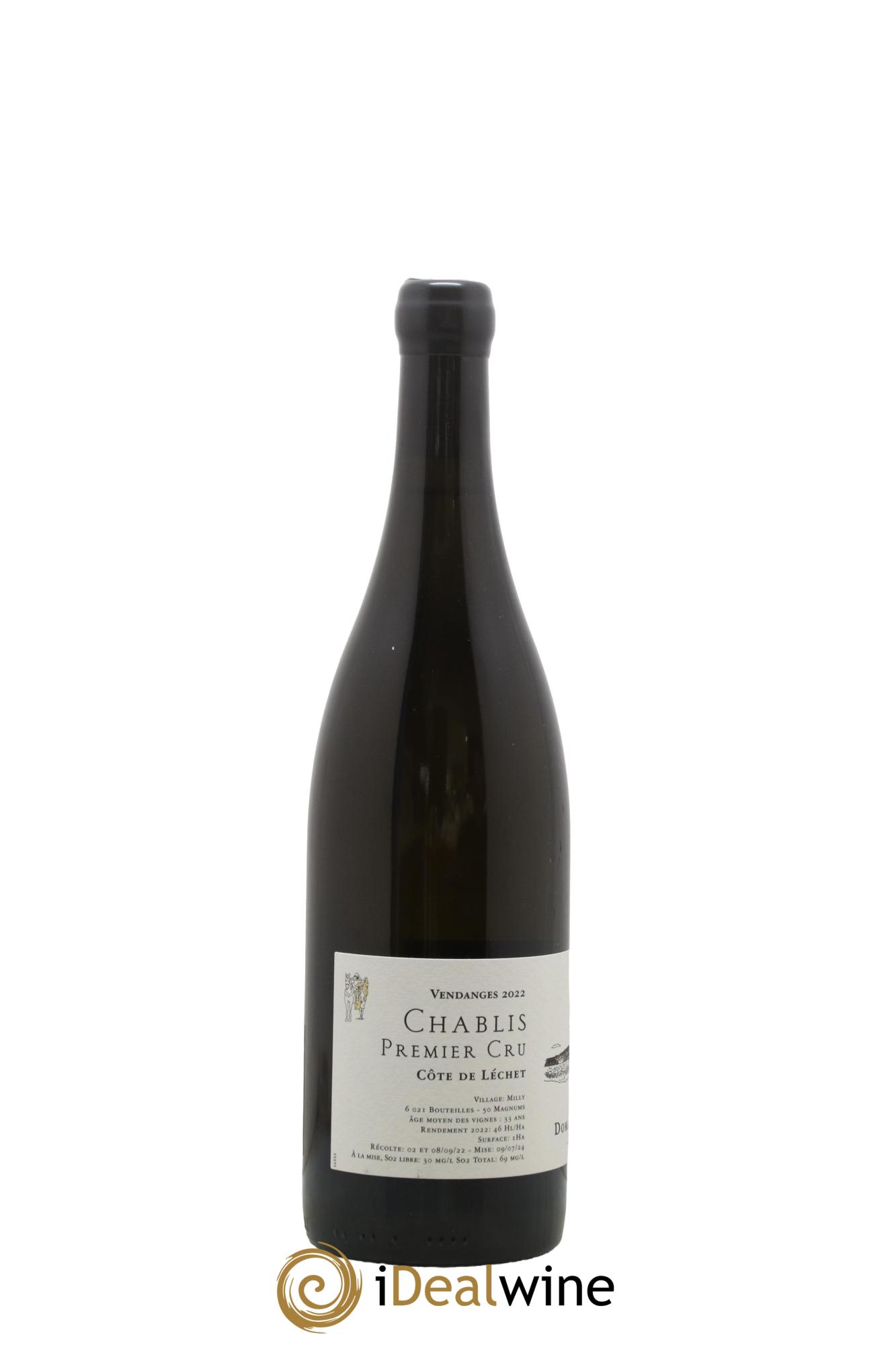 Chablis 1er Cru Côte de Léchet Jean Dauvissat Père et Fils 2022 - Posten von 1 Flasche - 1