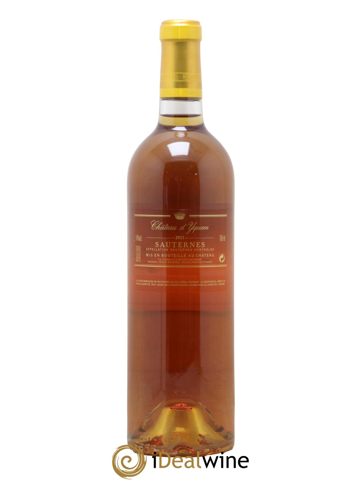Château d' Yquem 1er Cru Classé Supérieur 2011 - Lot de 1 bouteille - 1