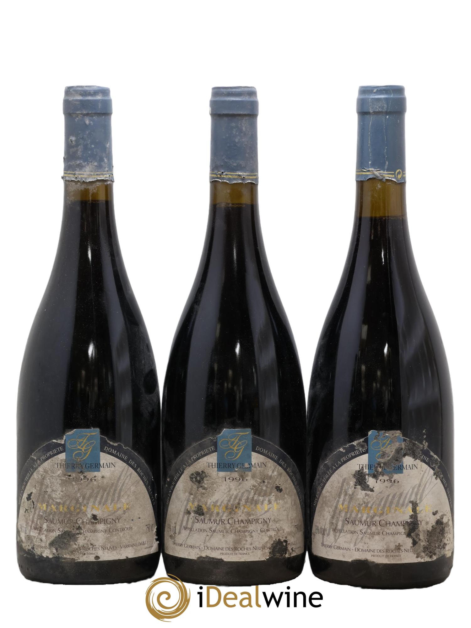 Saumur-Champigny La Marginale Domaine des Roches Neuves - Thierry Germain 1996 - Posten von 3 Flaschen - 0