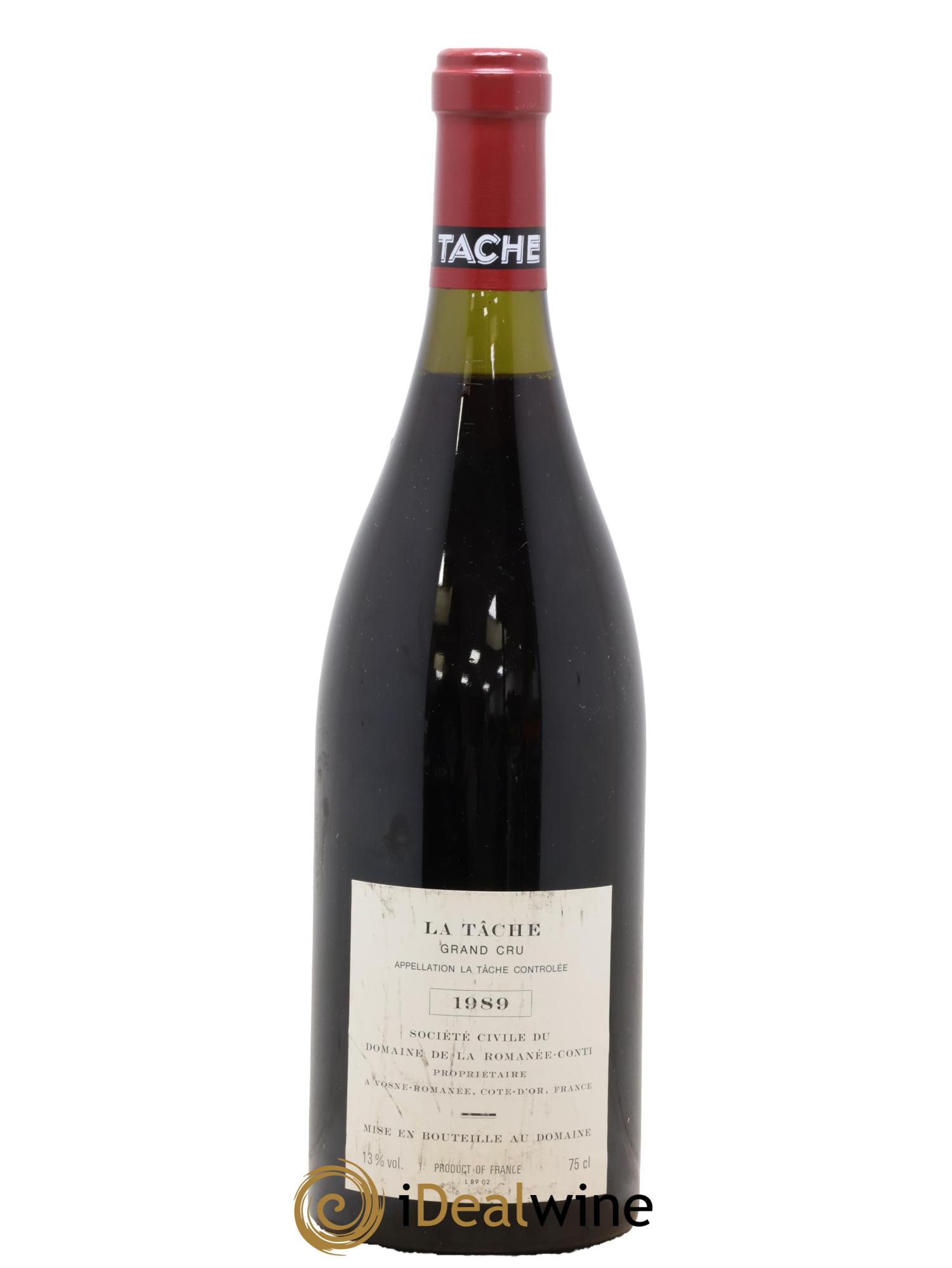 La Tâche Grand Cru Domaine de la Romanée-Conti 1989 - Lot of 1 bottle - 1