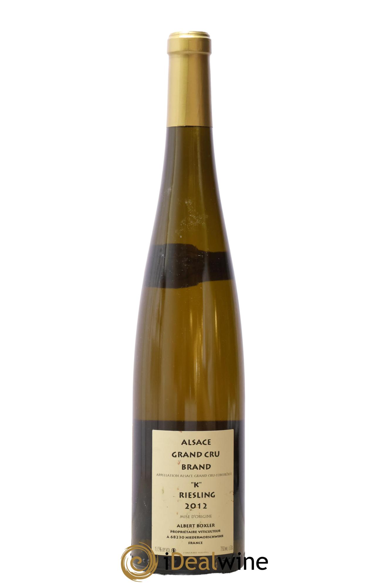 Alsace Riesling Grand Cru Brand K Albert Boxler 2012 - Lotto di 1 bottiglia - 1