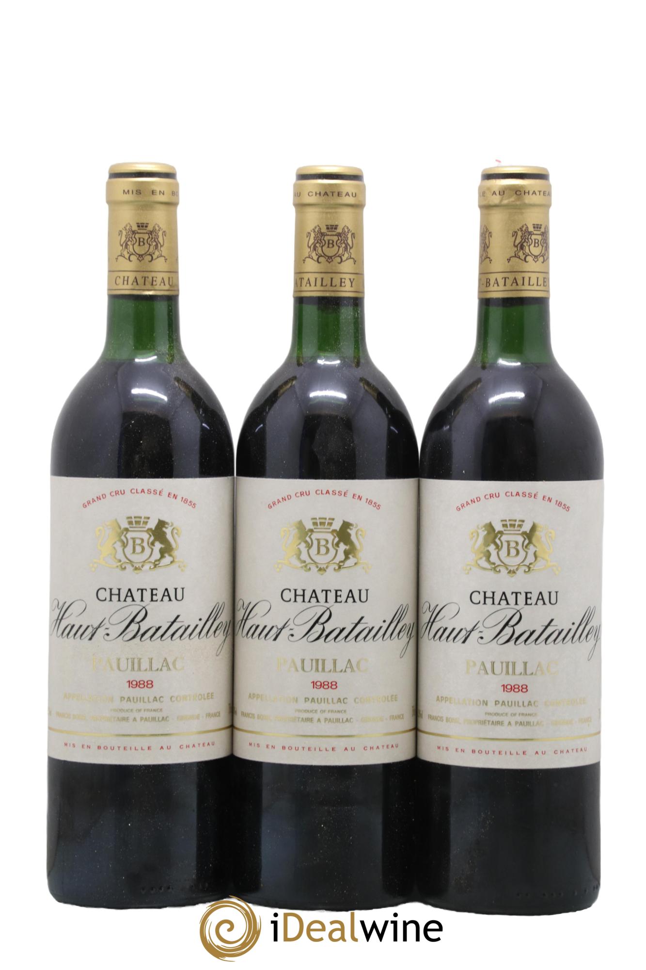 Château Haut Batailley 5ème Grand Cru Classé 1988 - Lot de 12 bouteilles - 1
