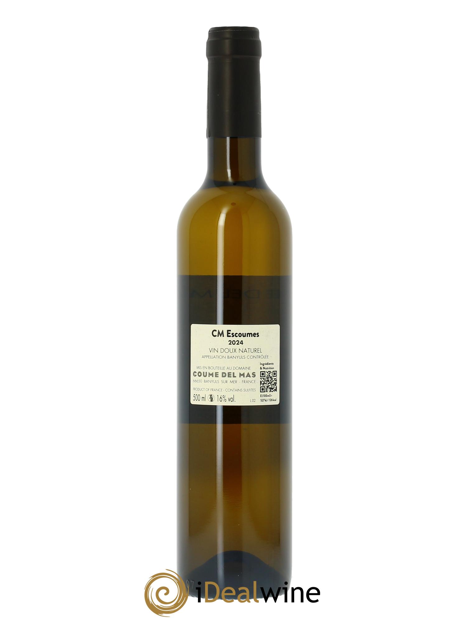 Banyuls Les Escoumes Coume del Mas  2024 - Lot de 1 bouteille - 1