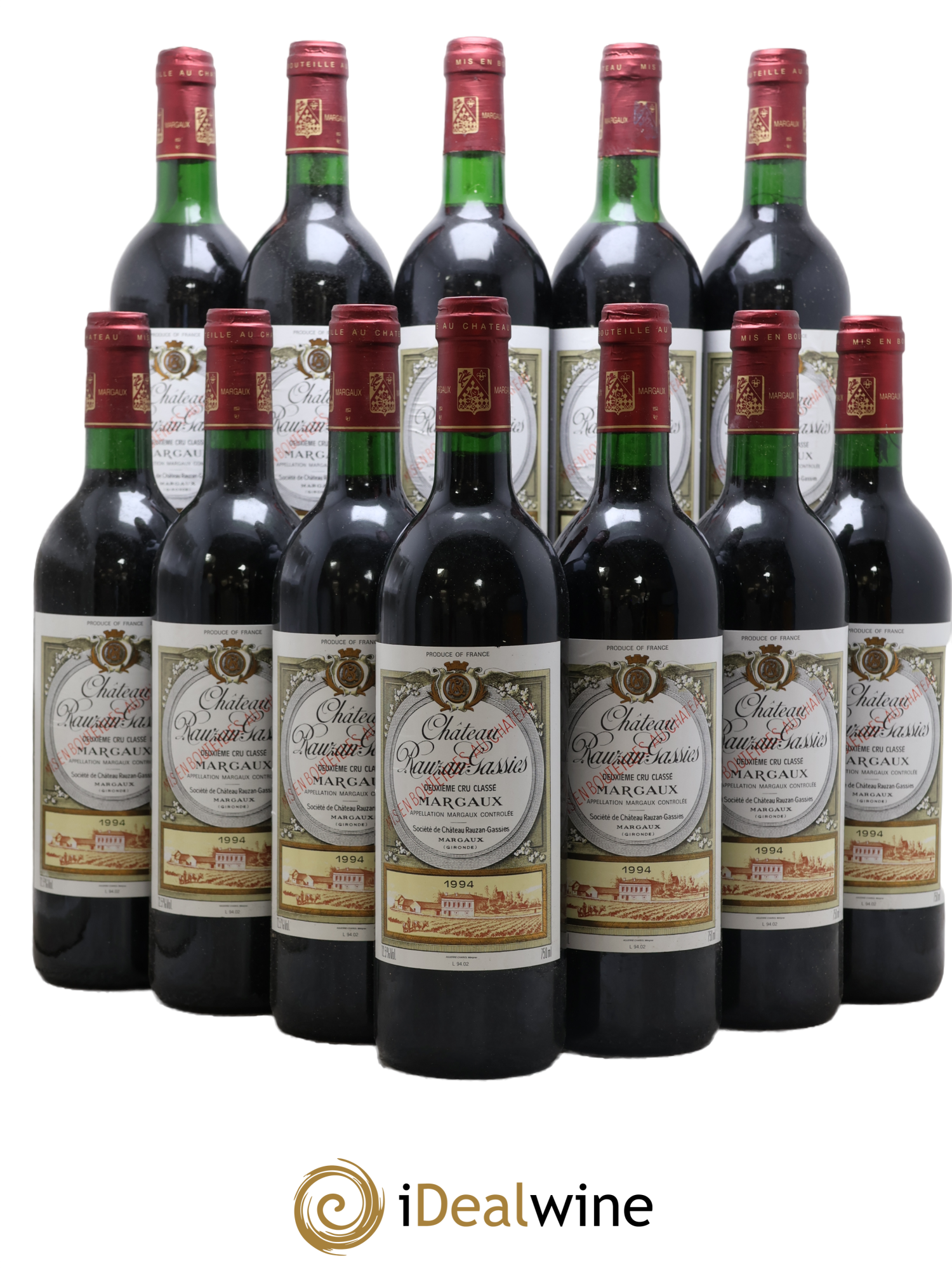 Château Rauzan-Gassies 2ème Grand Cru Classé 1994 - Posten von 12 Flaschen - 0
