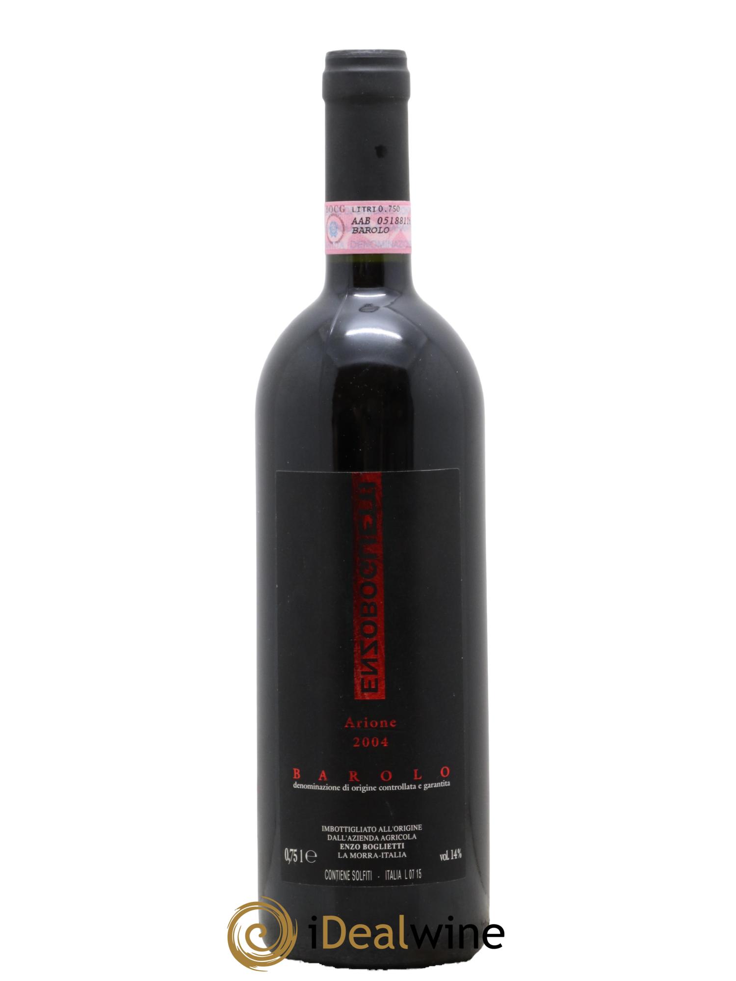 Barolo Arione Boglietti 2004 - Lot de 1 bouteille - 0