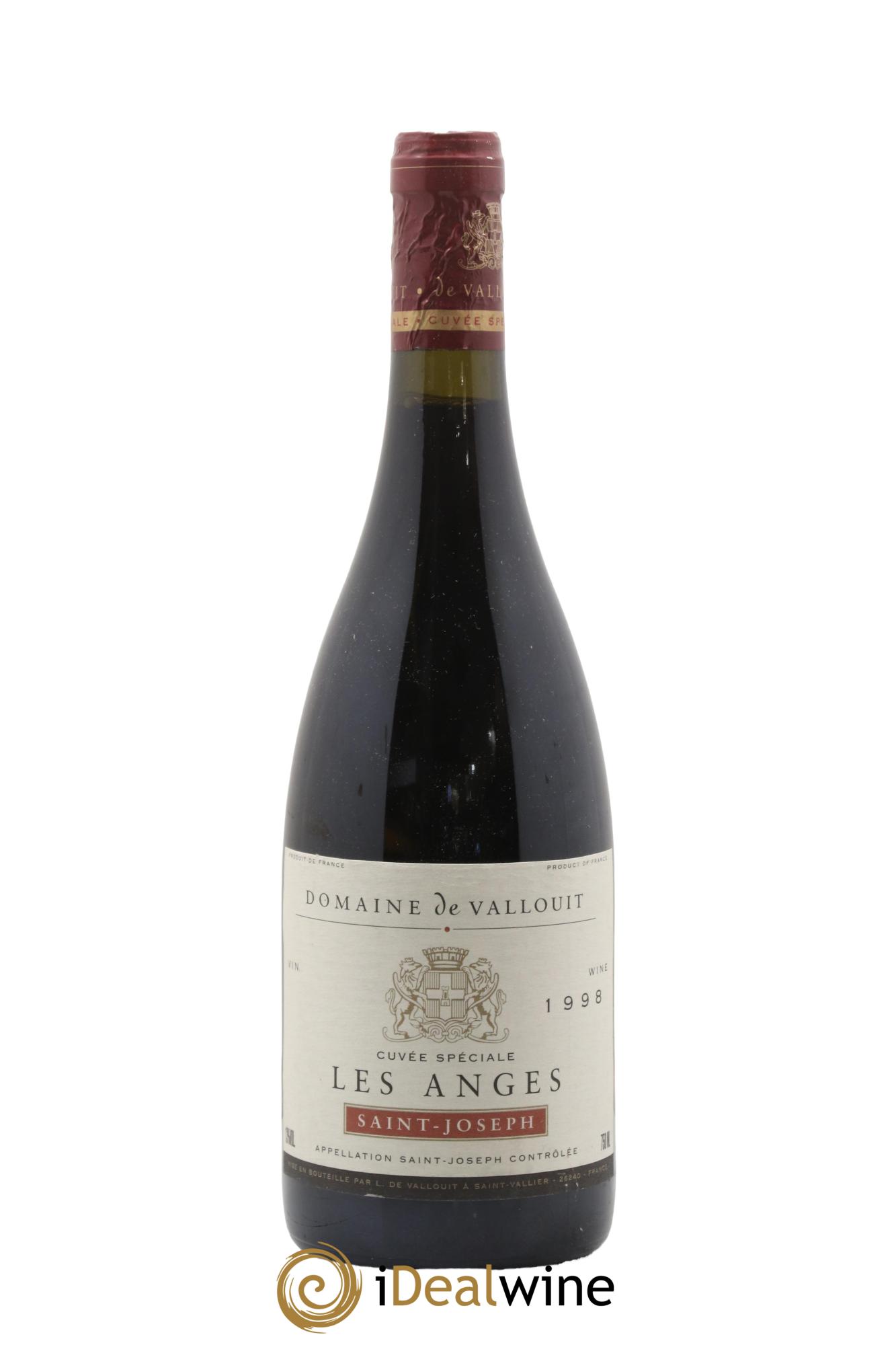 Saint-Joseph Les Anges Domaine De Vallouit 1998 - Lot de 1 bouteille - 0