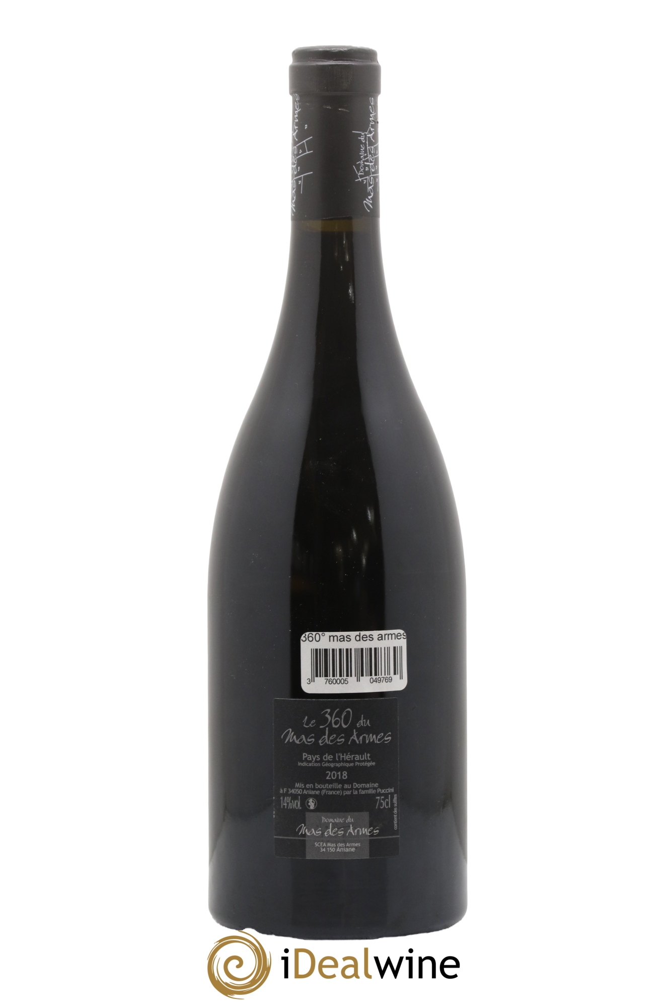 Pays d'Hérault Cuvée 360 Mas des Armes 2018 - Lot de 1 bouteille - 1