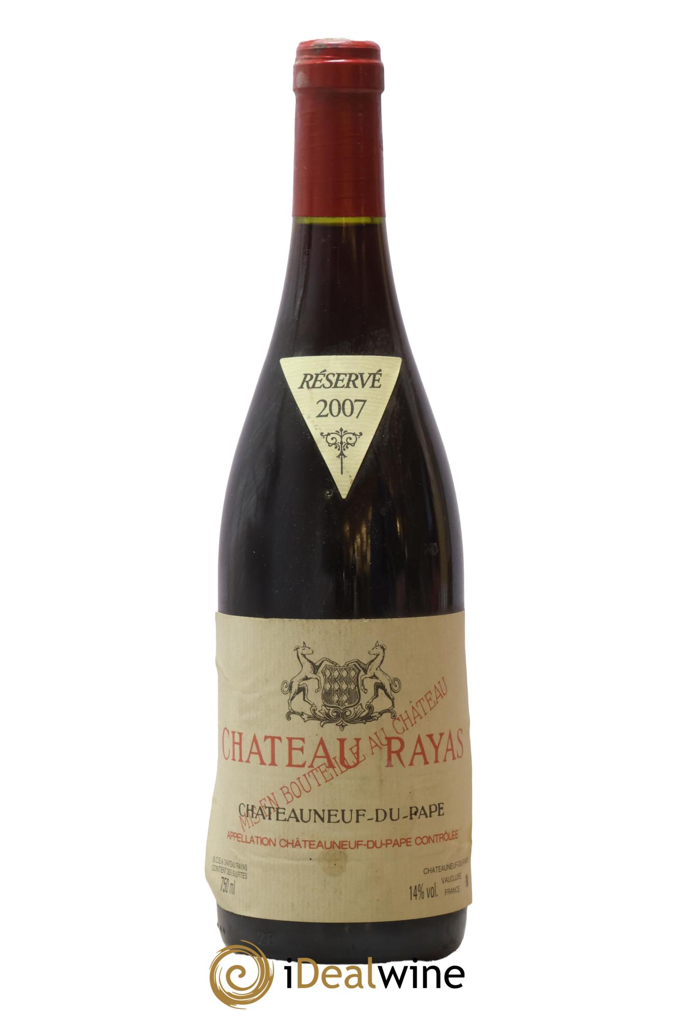 Châteauneuf-du-Pape Château Rayas Emmanuel Reynaud 2007 - Lot de 1 bouteille - 0