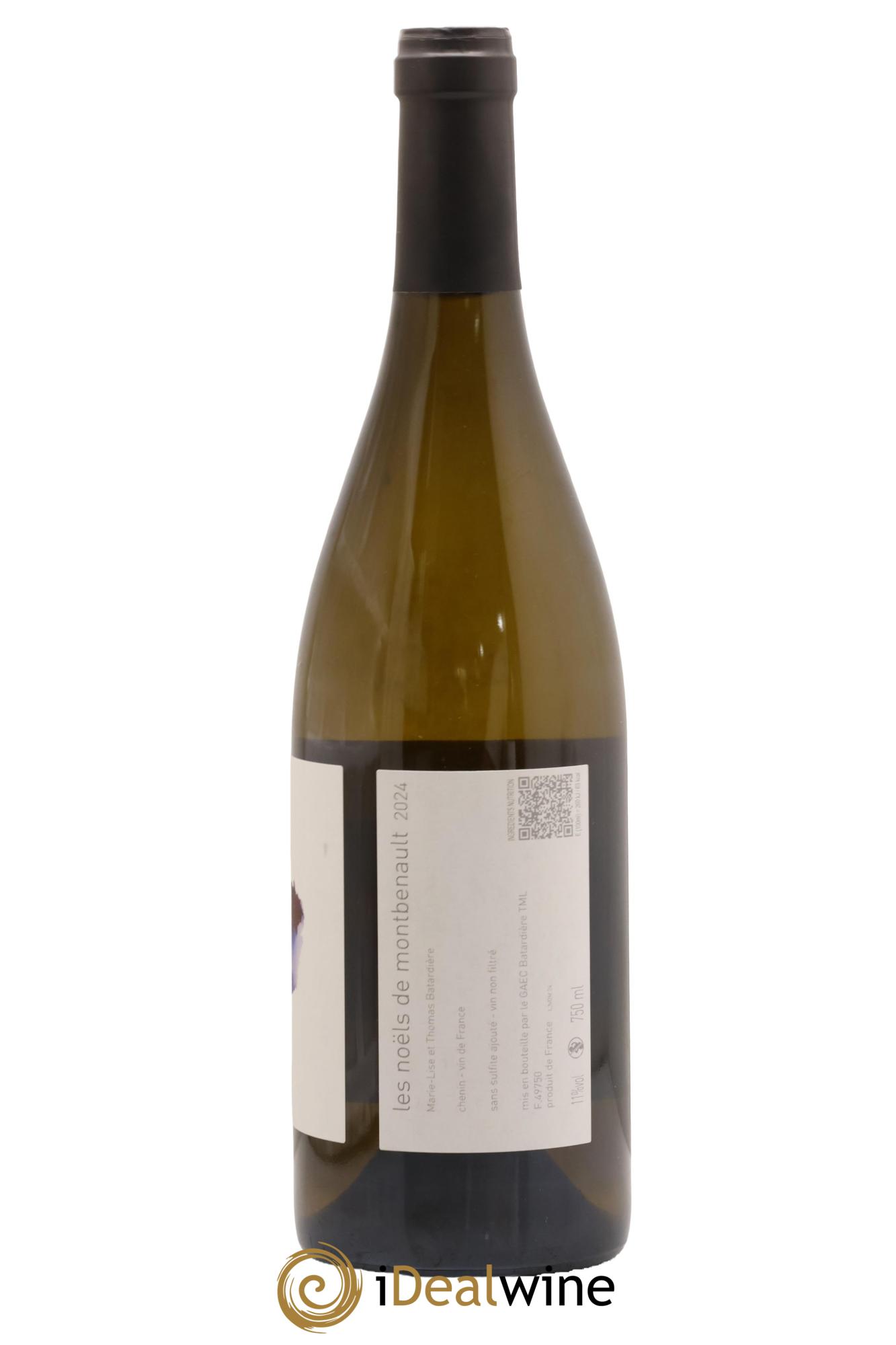 Vin de France Les Noëls de Montbenault Thomas Batardière 2024 - Lot de 1 bouteille - 1